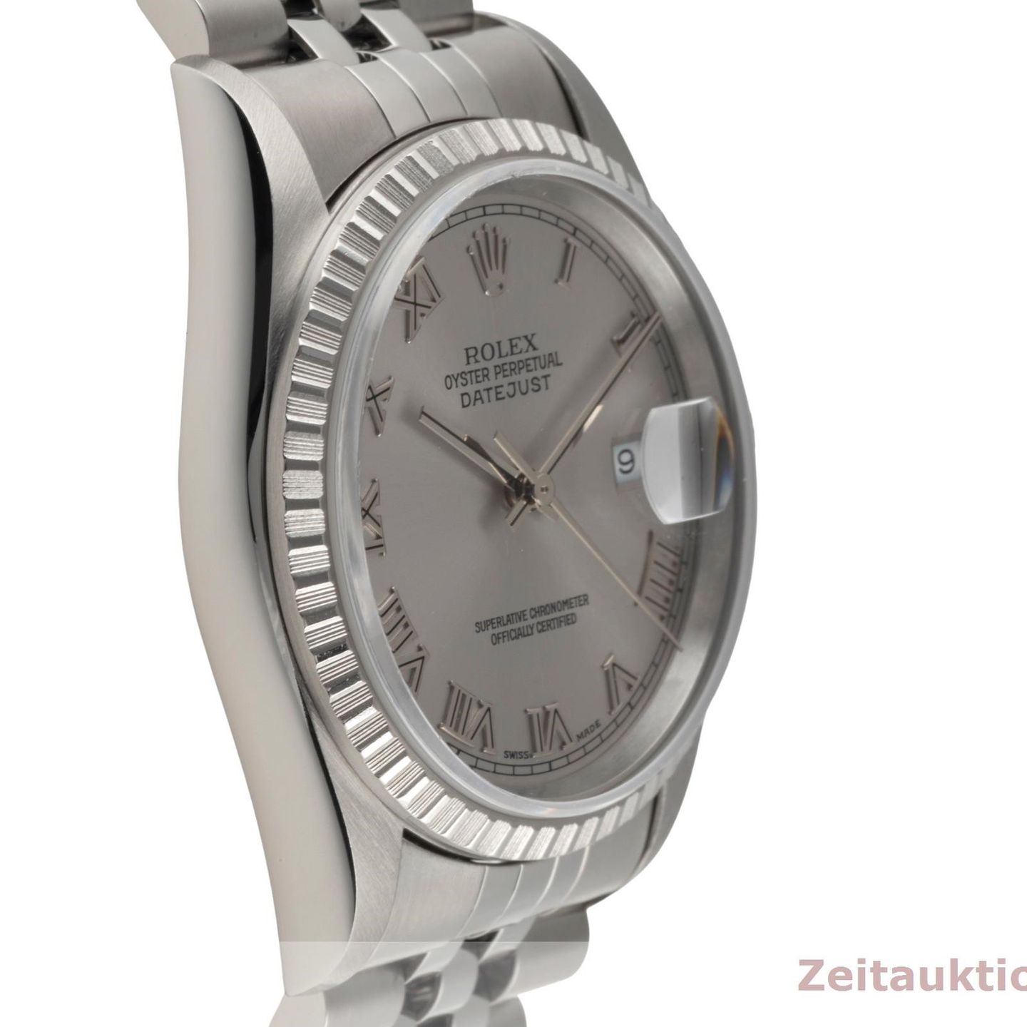 Rolex Datejust 36 16220 (1997) - Silver dial 36 mm Steel case (7/8)