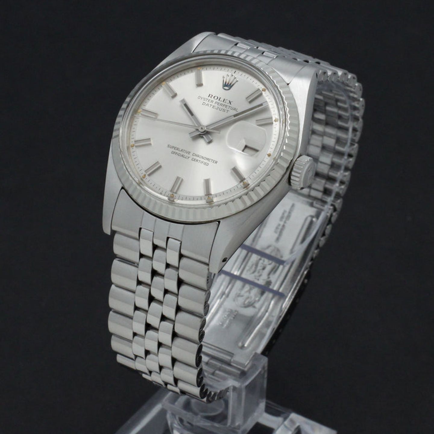 Rolex Datejust 1601 (1973) - Zilver wijzerplaat 36mm Staal (4/7)