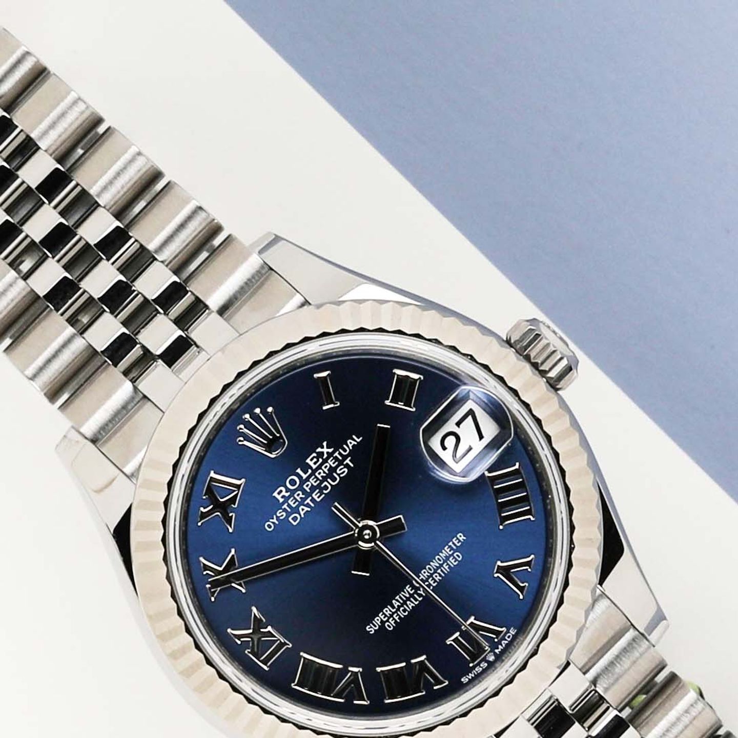 Rolex Datejust 31 278274 (2024) - Blue dial 31 mm Steel case (3/8)