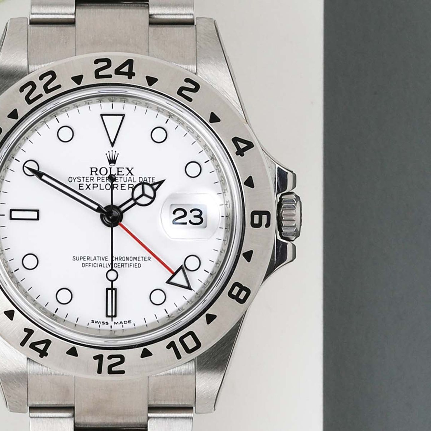 Rolex Explorer II 16570 (2011) - White dial 40 mm Steel case (4/7)