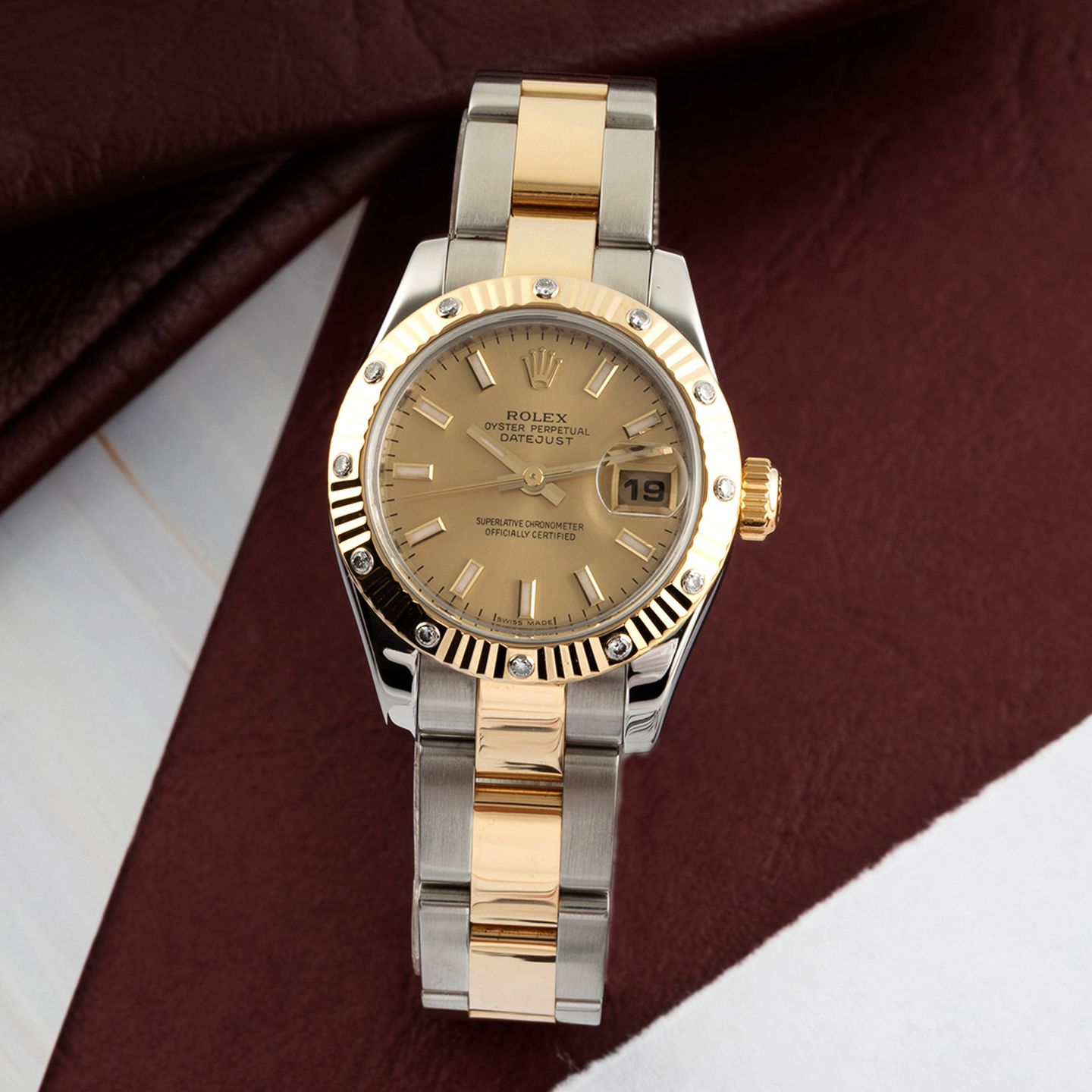 Rolex Lady-Datejust 179313 (2006) - 26mm Goud/Staal (2/8)