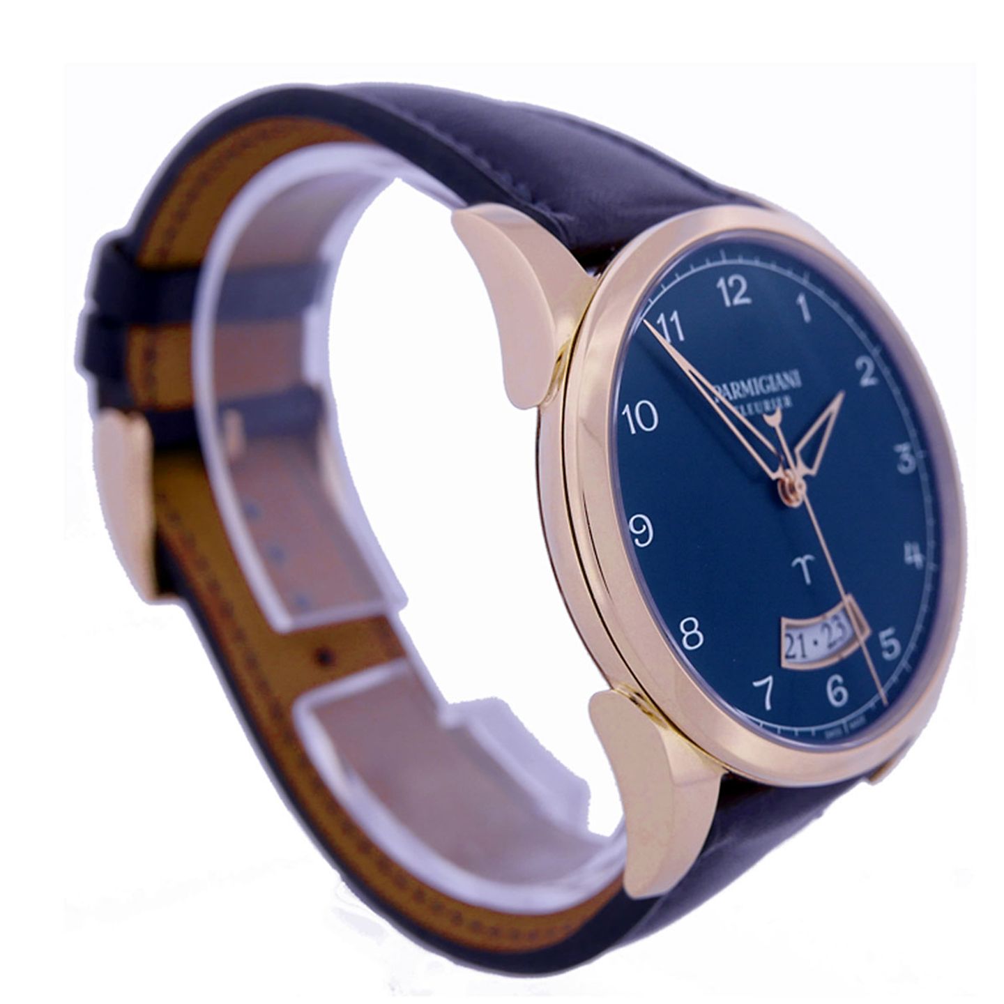 Parmigiani Fleurier Tonda PFS222-1000601-HA3131 (2020) - Blue dial 39 mm Rose Gold case (3/5)