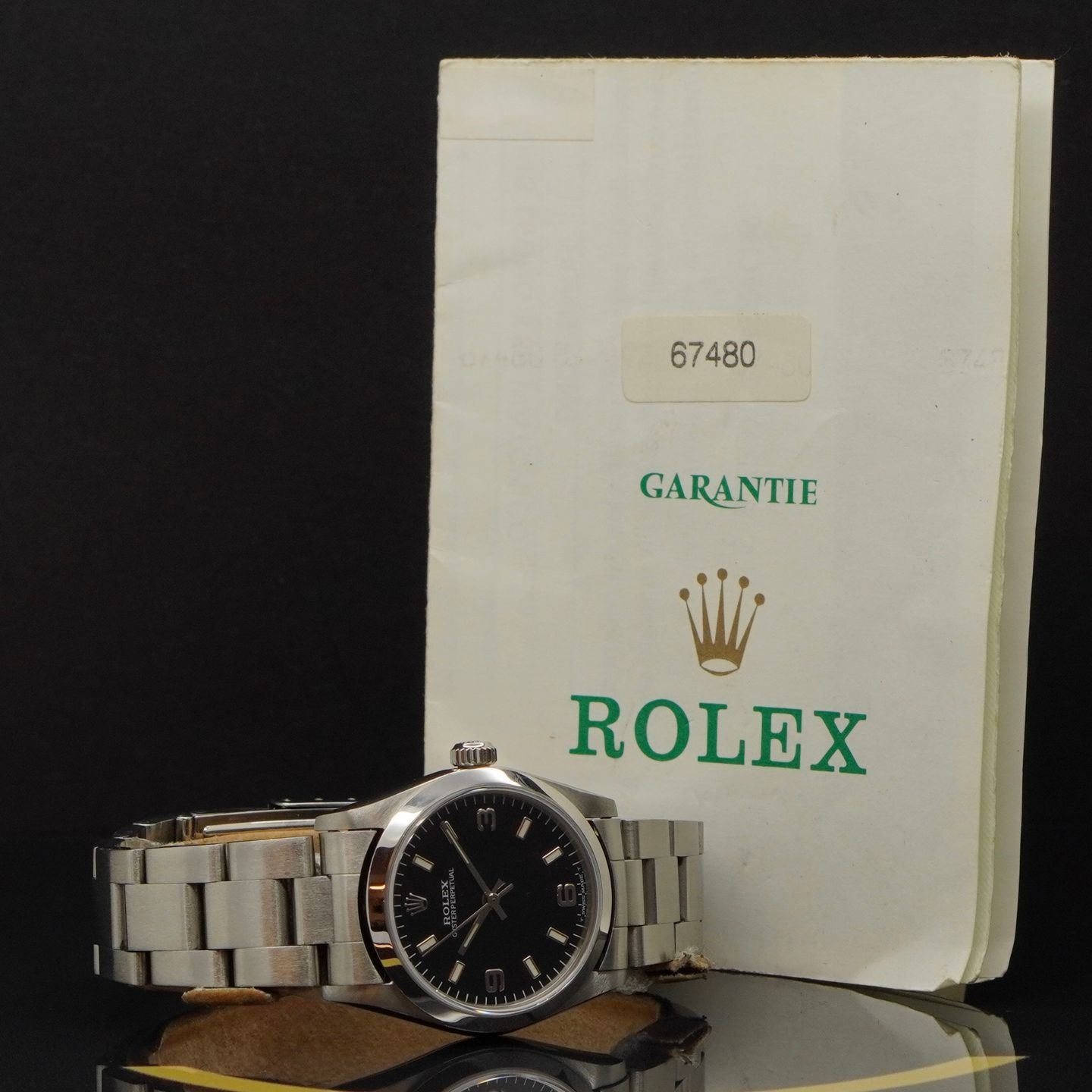 Rolex Oyster Perpetual 31 67480 (1994) - Zwart wijzerplaat 31mm Staal (4/6)