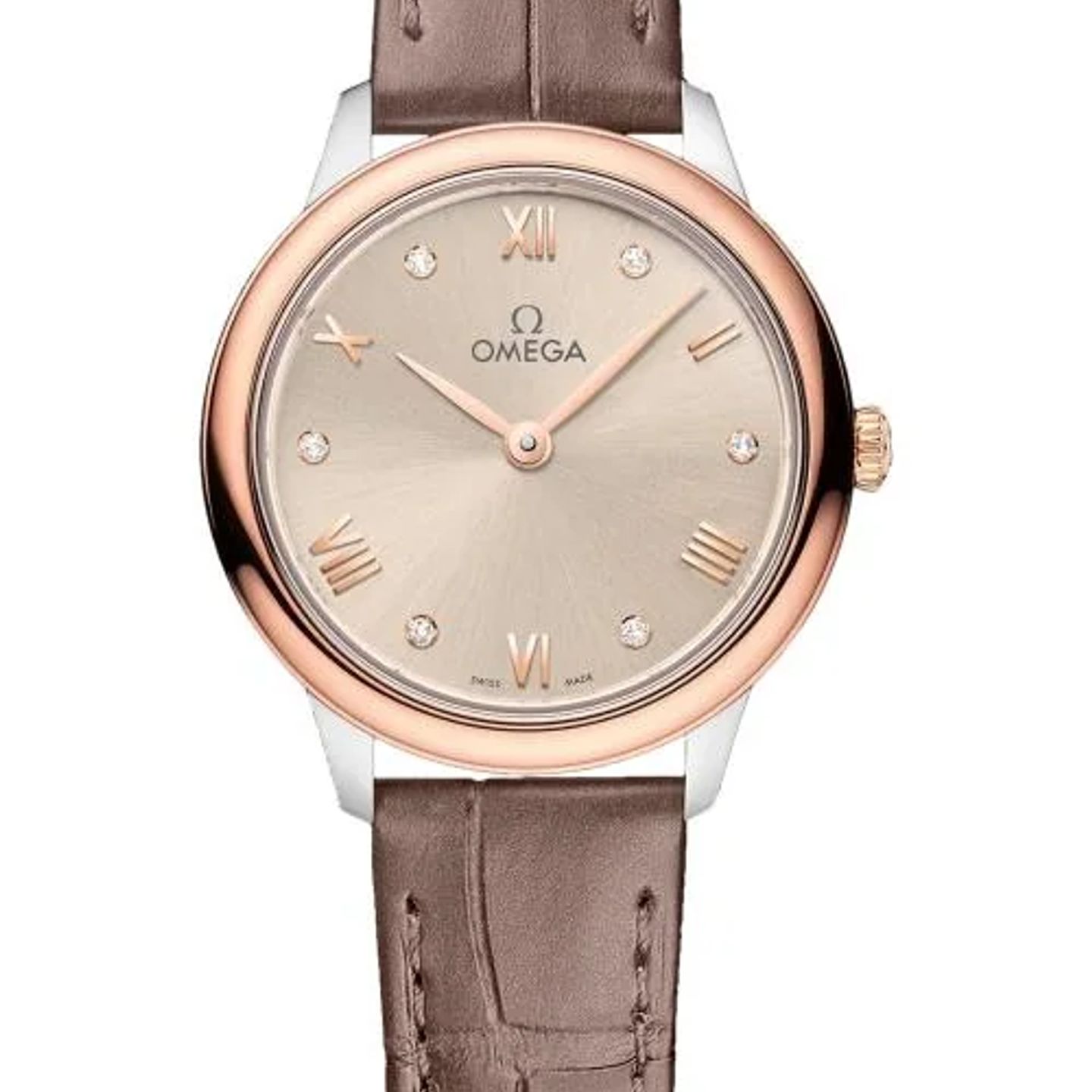 Omega De Ville 434.23.28.60.59.001 (2026) - Beige dial 28 mm Gold/Steel case (1/1)