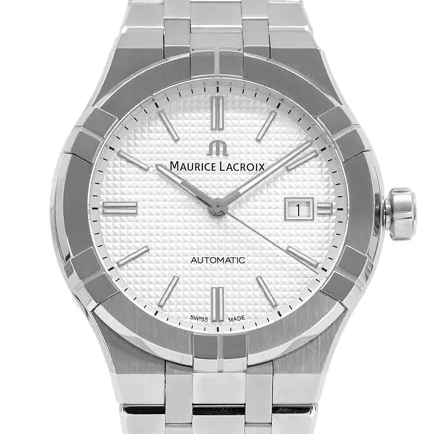 Maurice Lacroix Aikon AI6008-SS002-130-1 (2024) - Zilver wijzerplaat 42mm Staal (2/3)