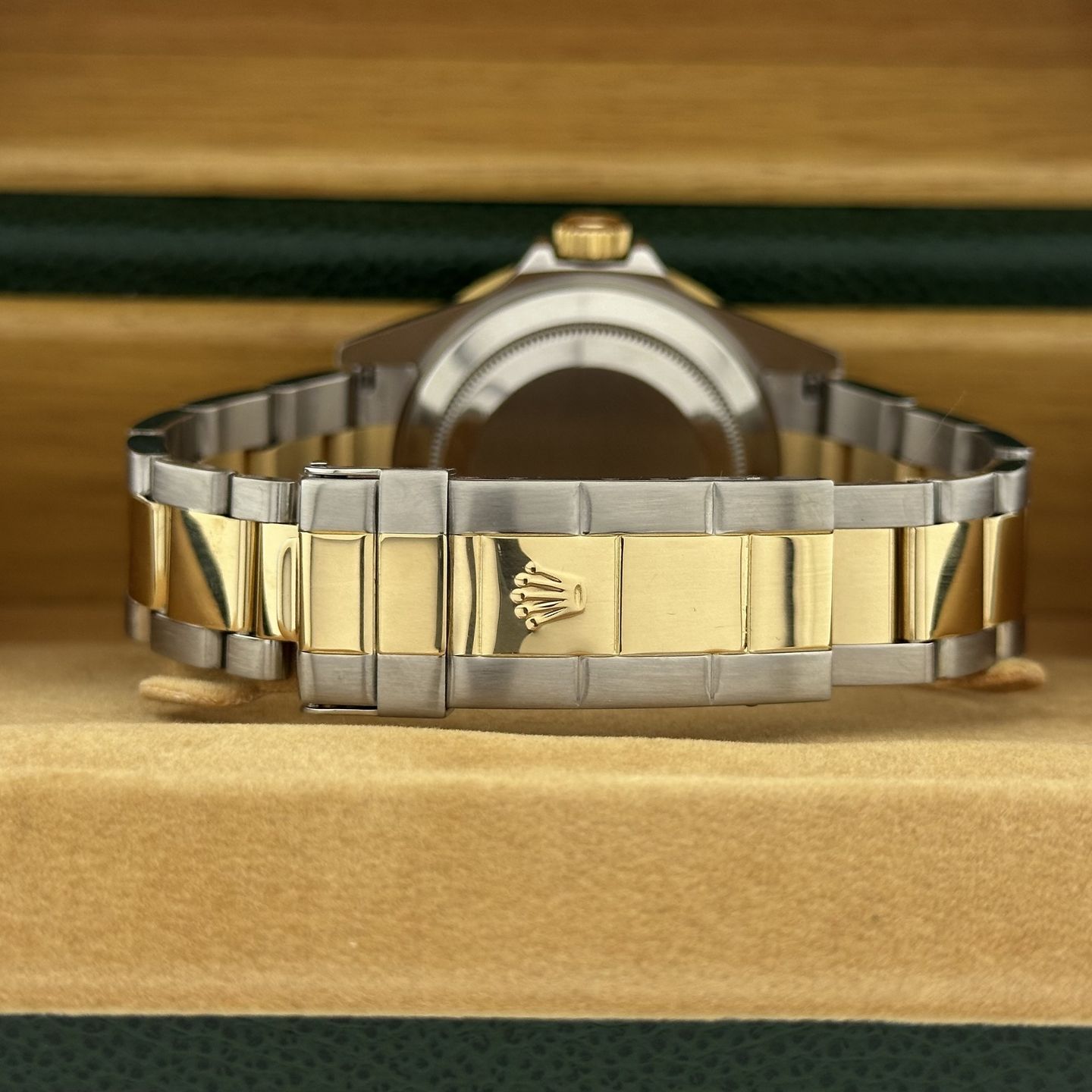 Rolex Submariner Date 16613 (2004) - Black dial 40 mm Gold/Steel case (5/8)