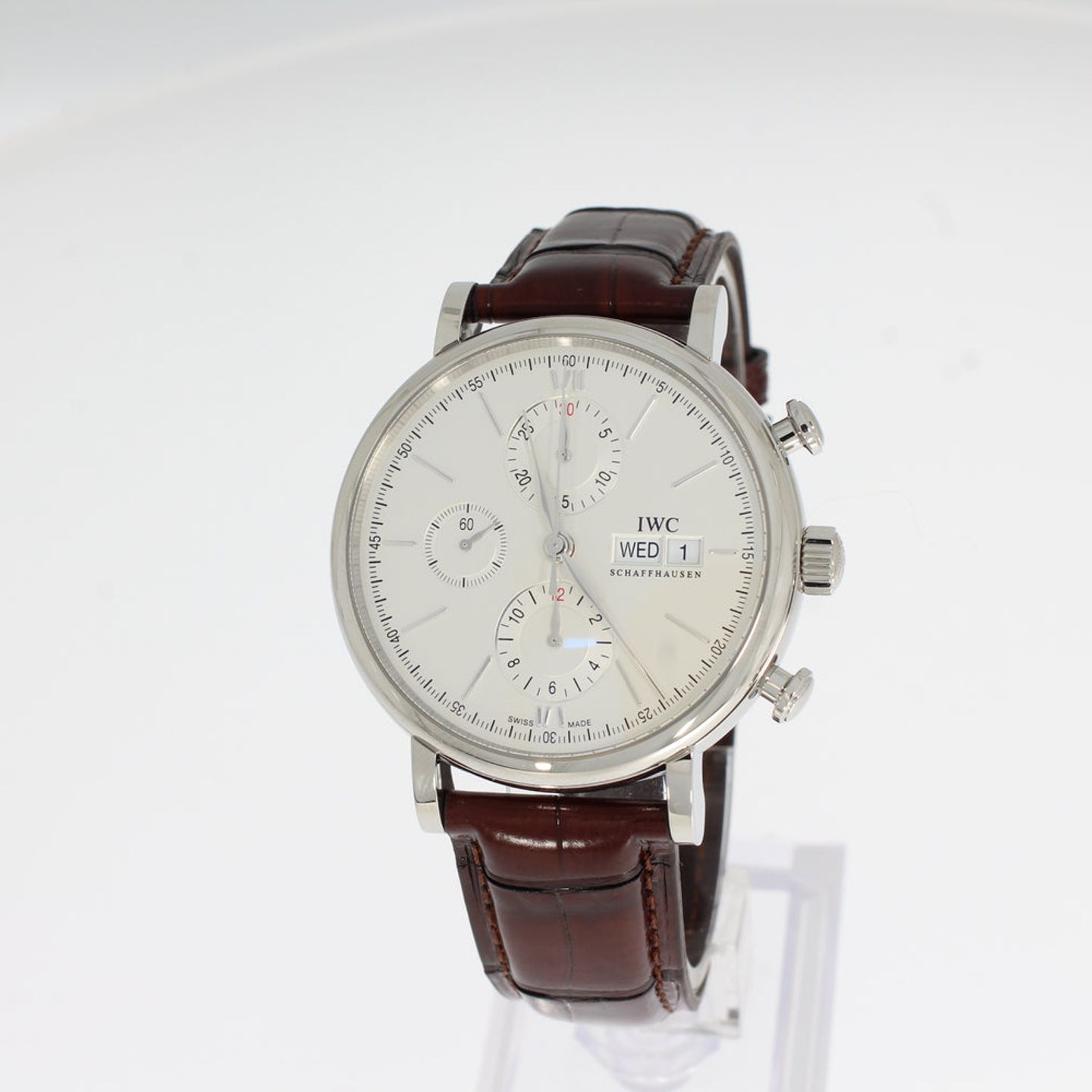 IWC Portofino Chronograph IW391027 (2024) - Zilver wijzerplaat 42mm Staal (1/4)