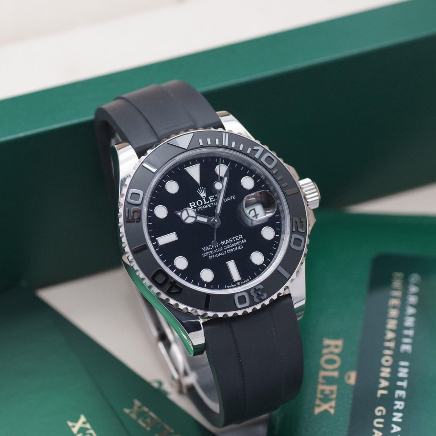 Rolex Yacht-Master 42 226659 (2020) - Black dial 42 mm White Gold case (1/8)