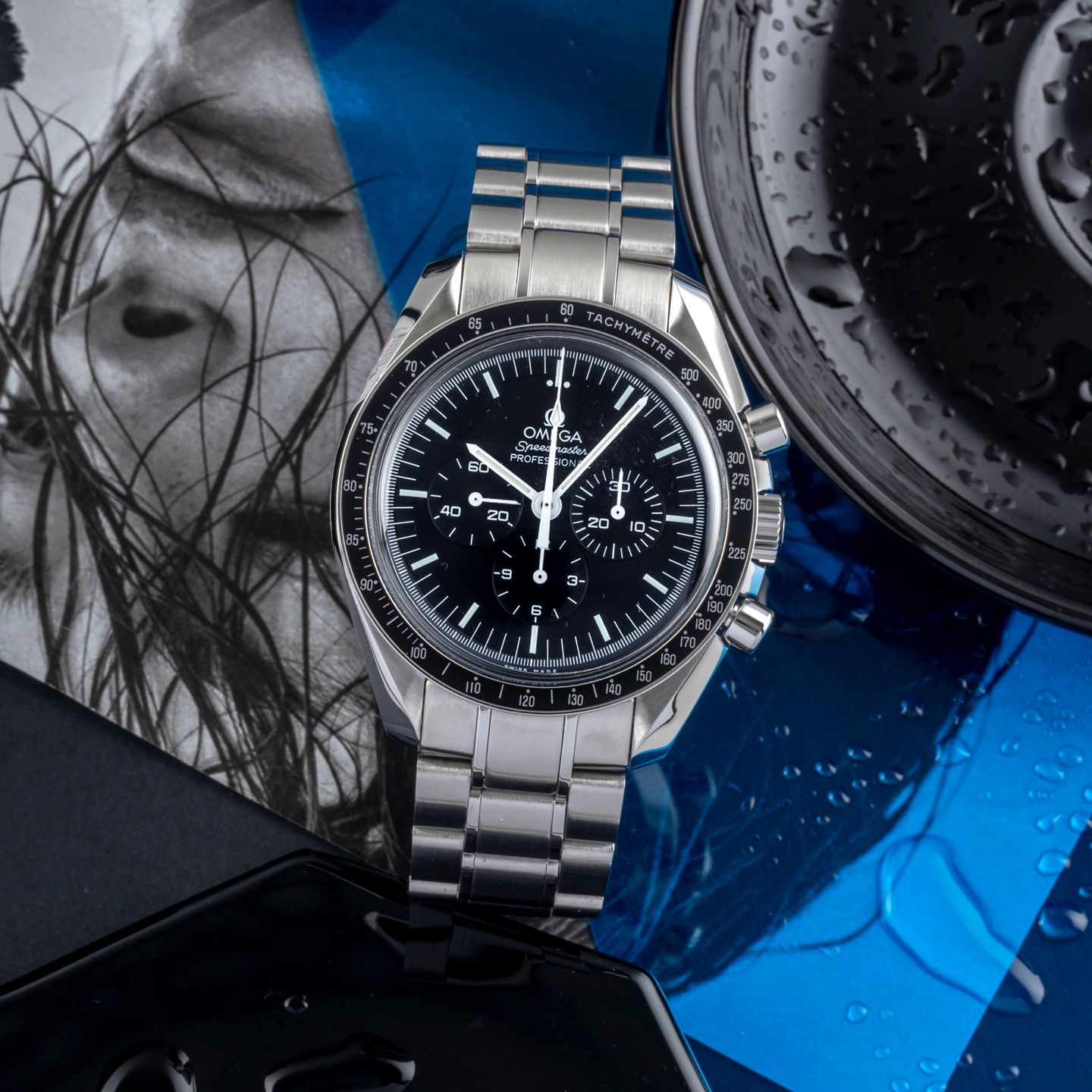 Omega Speedmaster Professional Moonwatch 311.30.42.30.01.005 (Onbekend (willekeurig serienummer)) - Zwart wijzerplaat 42mm Staal (1/8)