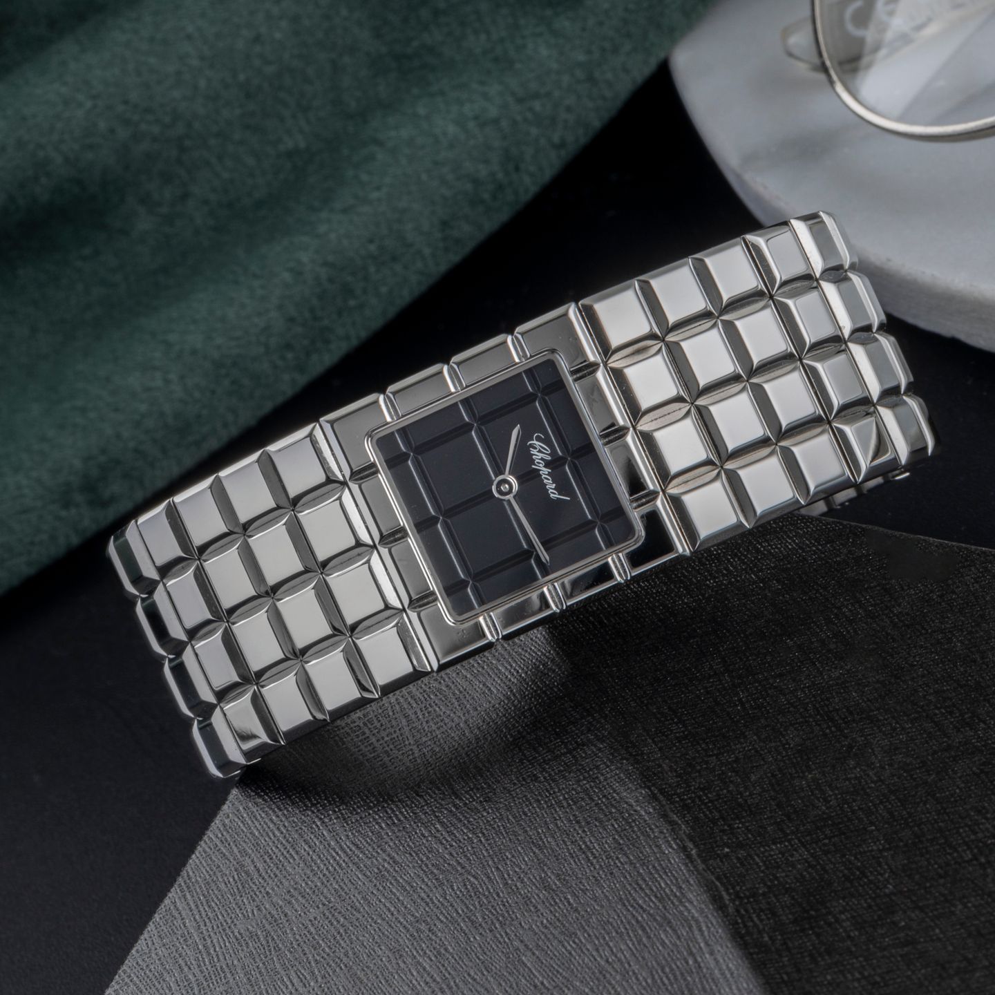 Chopard Ice Cube 11/8898 (2004) - Silver dial 22 mm Steel case (2/8)