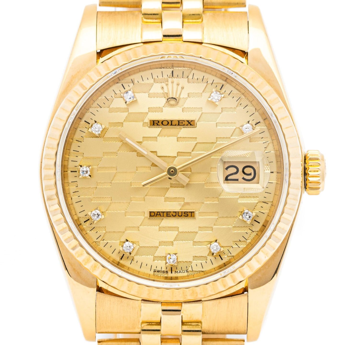 Rolex Datejust 36 16018 (1986) - Goud wijzerplaat 36mm Geelgoud (1/6)