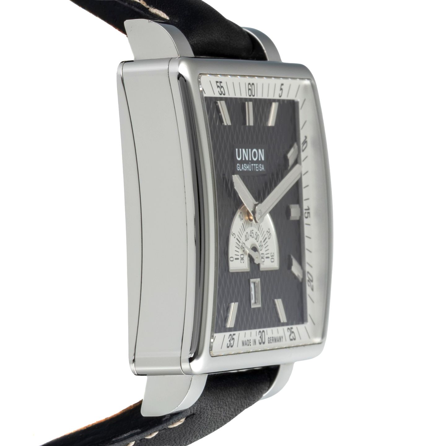 Union Glashütte Unknown 26-32-09-05-10 (Onbekend (willekeurig serienummer)) - Zwart wijzerplaat 40mm Staal (7/8)