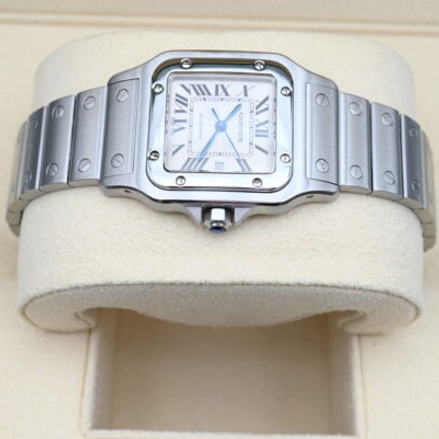 Cartier Santos Galbée 2319 (Unknown (random serial)) - White dial 29 mm Steel case (4/6)