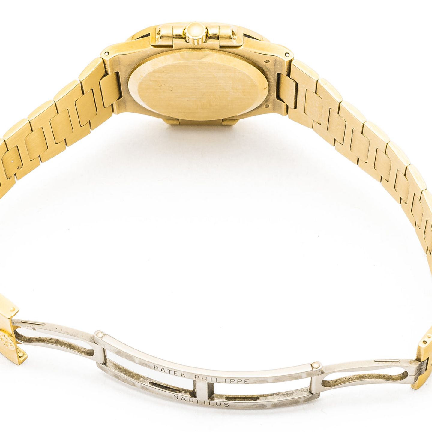 Patek Philippe Nautilus 3800J (Onbekend (willekeurig serienummer)) - Wit wijzerplaat 38mm Geelgoud (10/12)