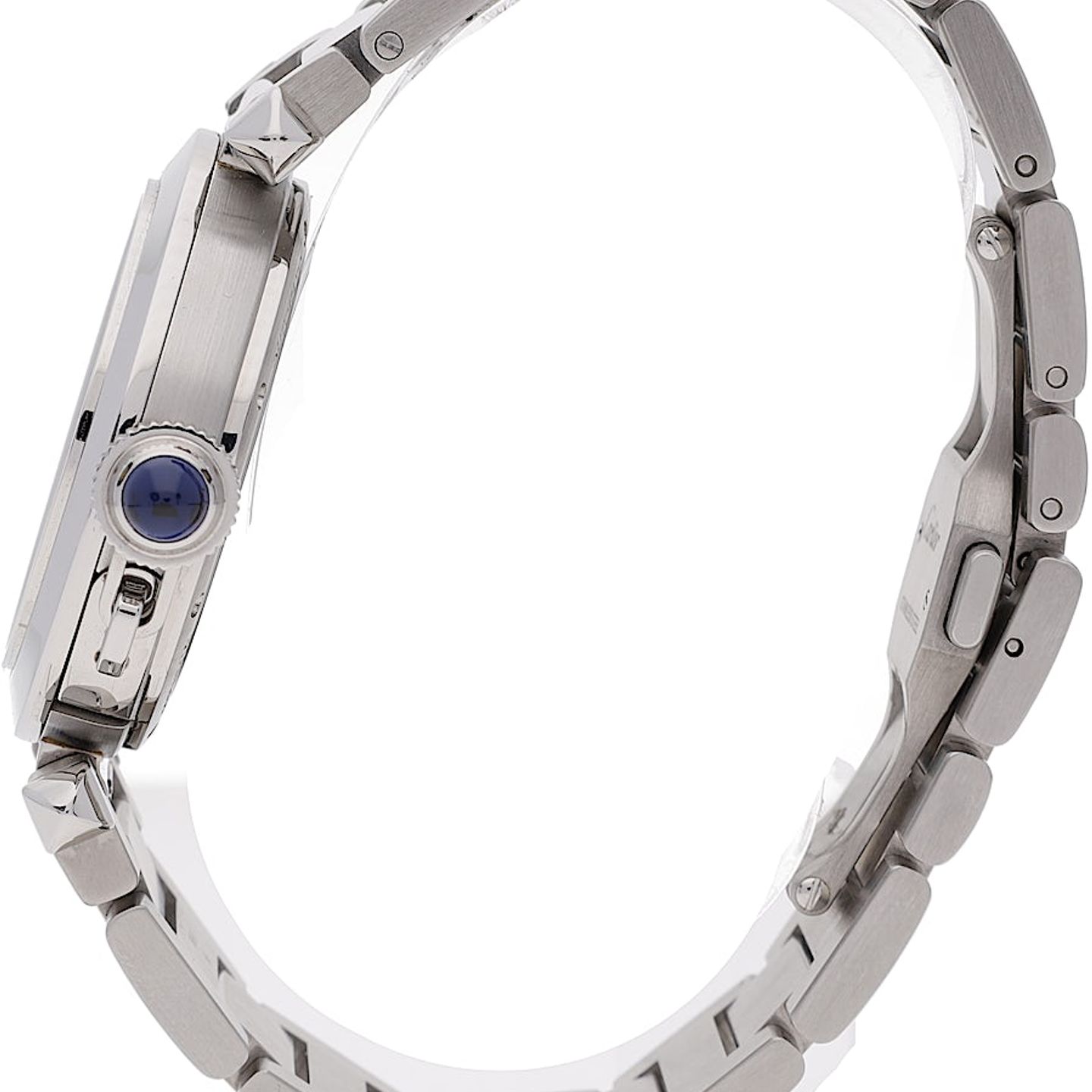 Cartier Pasha WSPA0013 (2021) - Silver dial 35 mm Steel case (4/5)