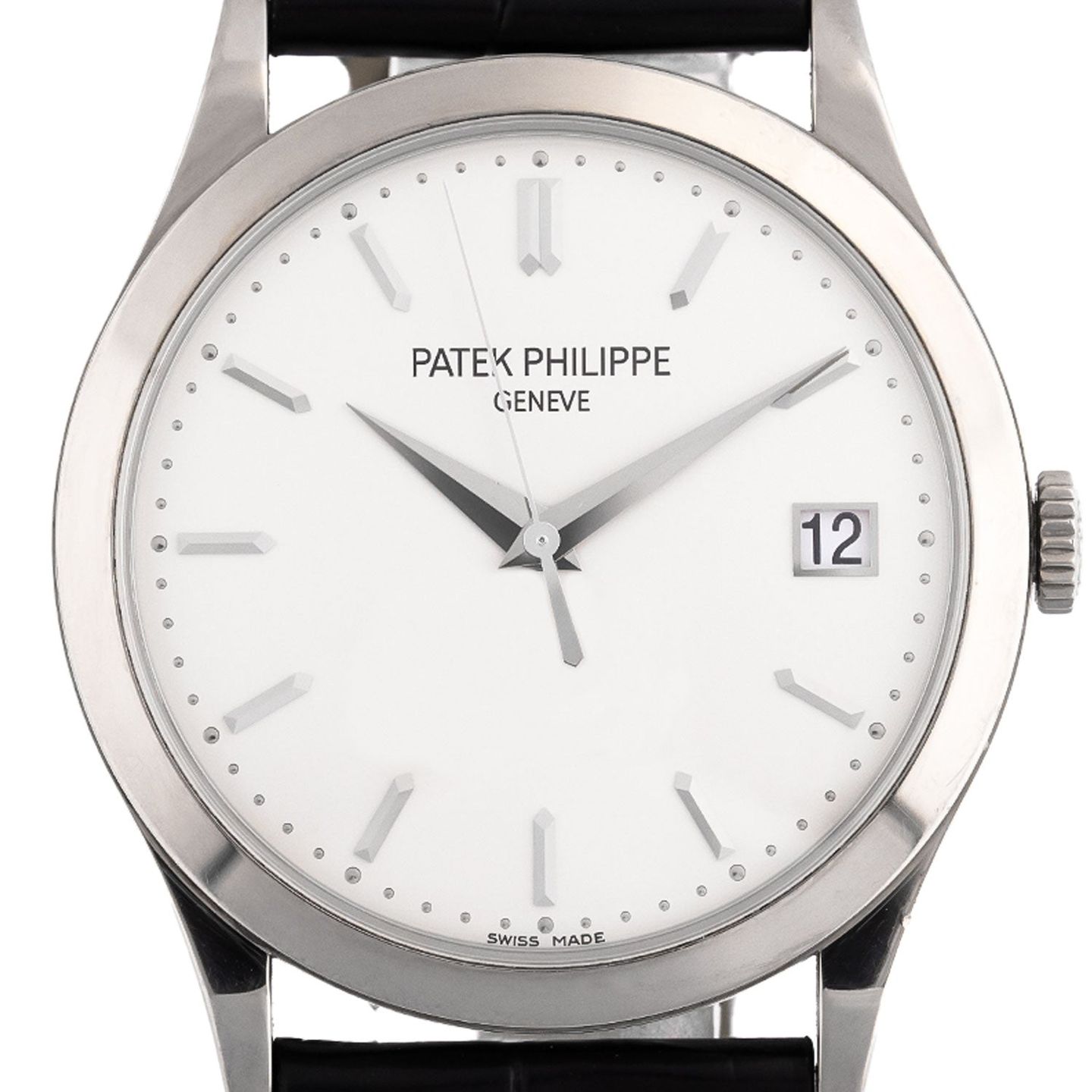 Patek Philippe Calatrava 5296G-010 (2016) - Zilver wijzerplaat 38mm Witgoud (2/6)