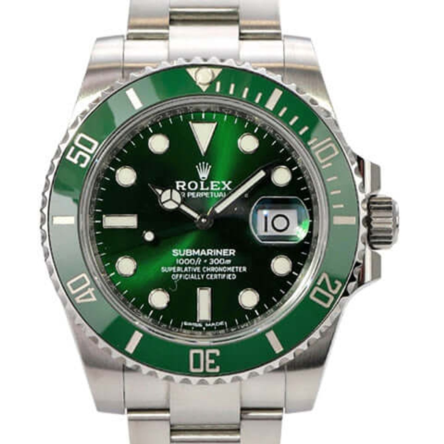 Rolex Submariner Date 116610LV (2020) - Green dial 40 mm Steel case (1/8)