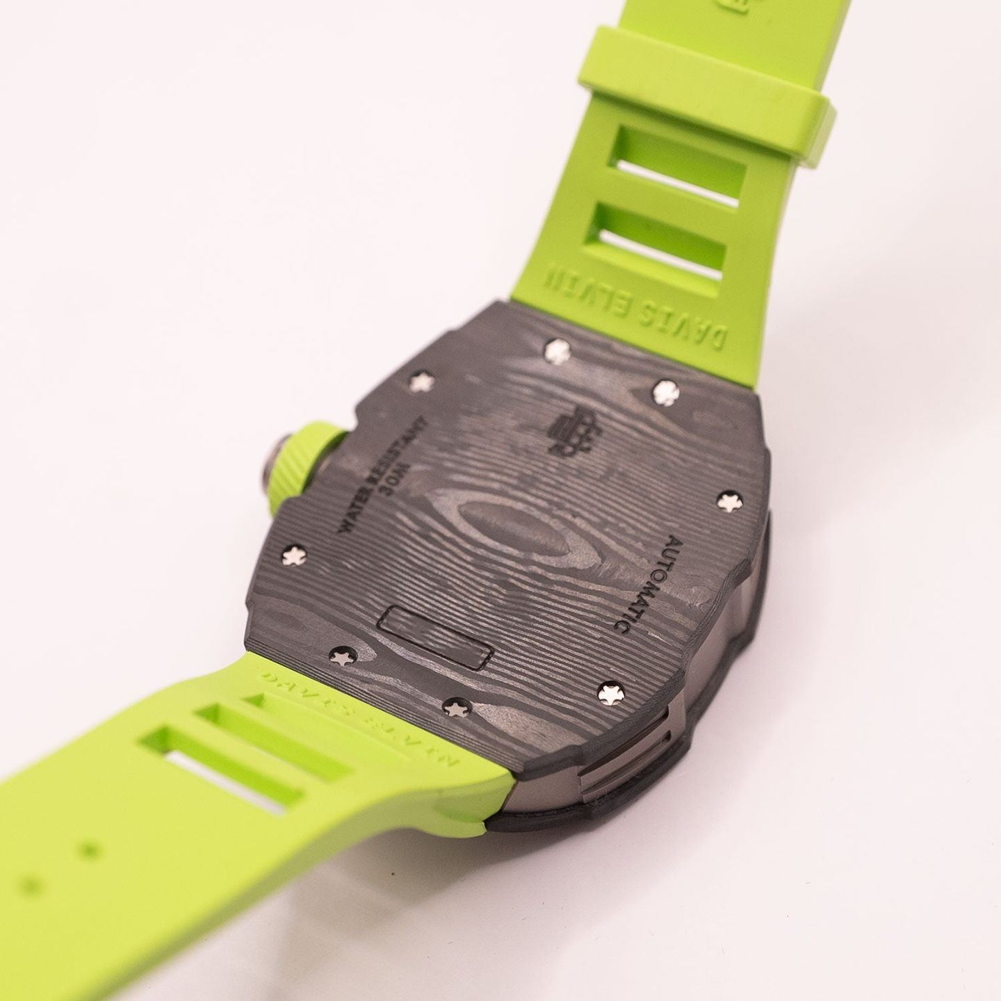 Davis Elvin DR05-X3 (Onbekend (willekeurig serienummer)) - Transparant wijzerplaat 40mm Titanium (3/5)