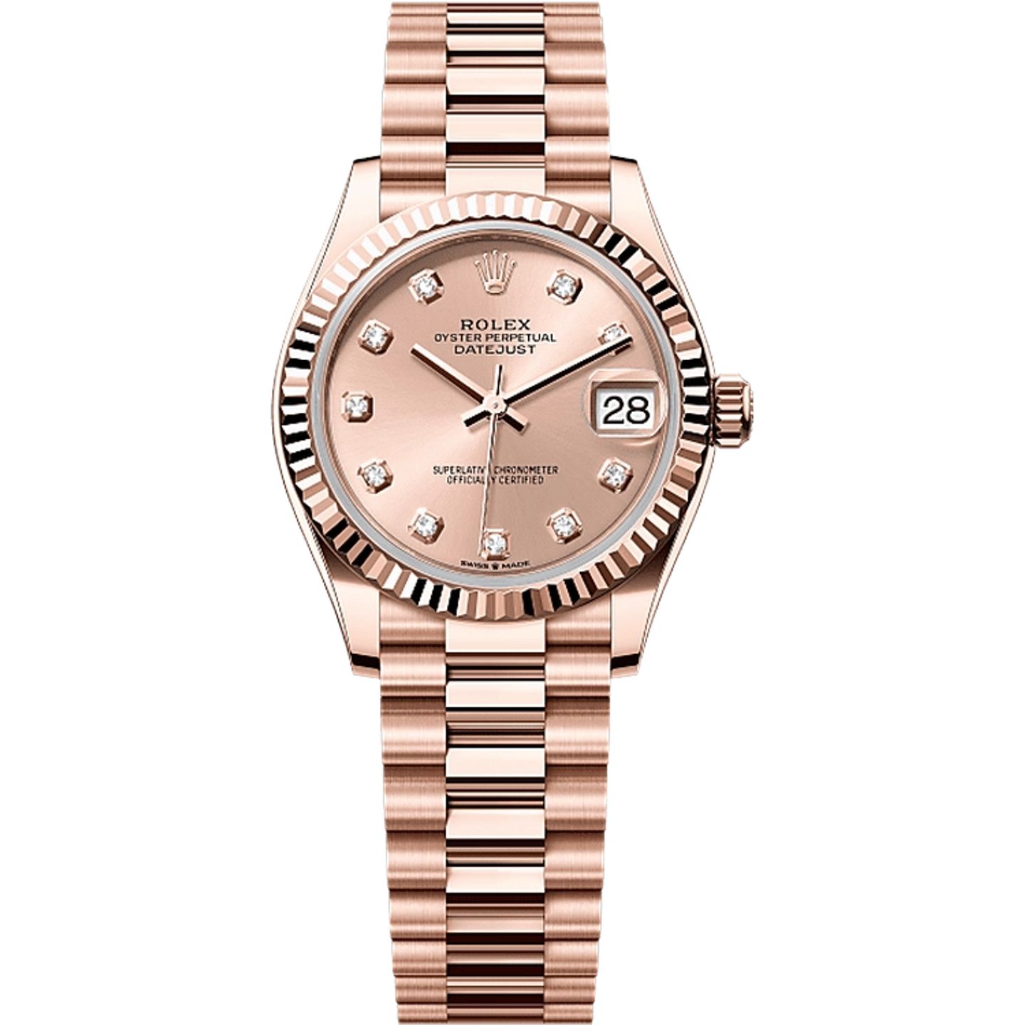 Rolex Datejust 31 278275 (2025) - Roze wijzerplaat 31mm Roségoud (1/1)