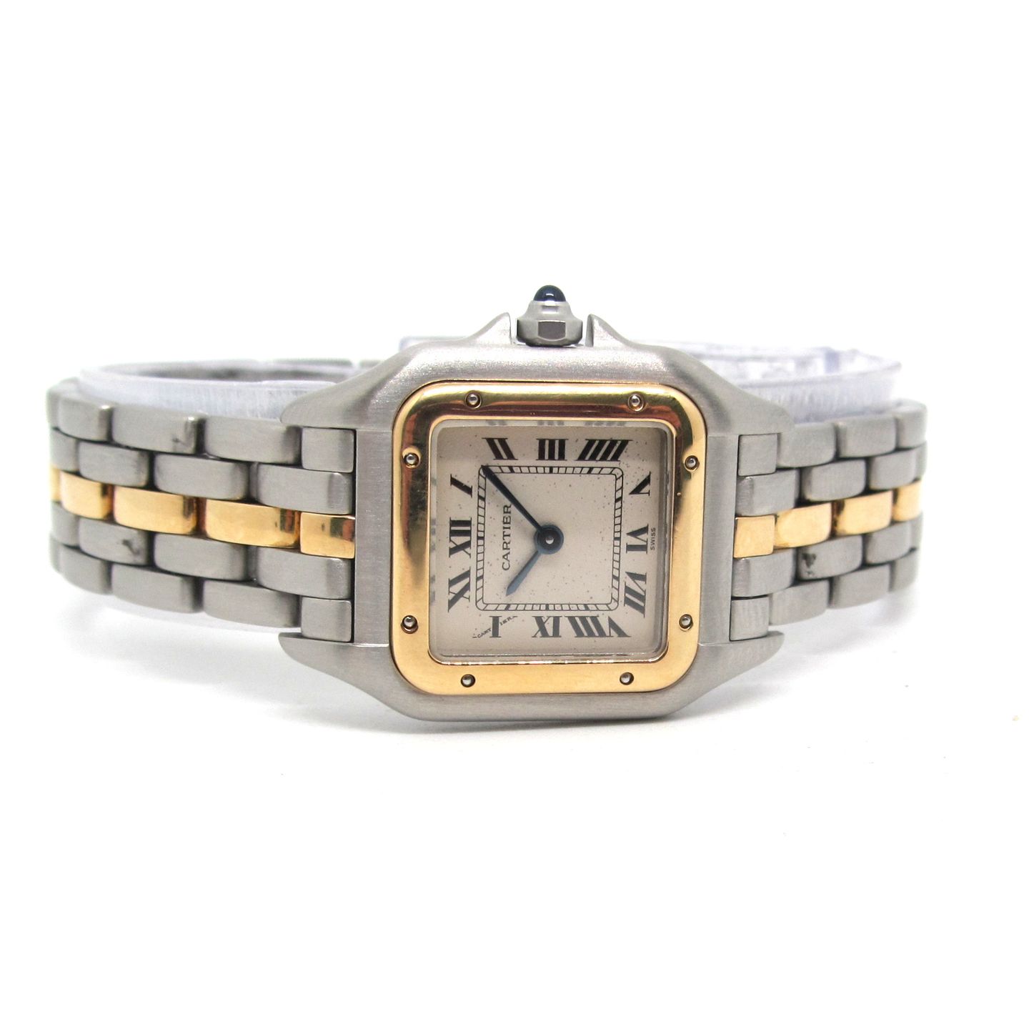 Cartier Panthère 1120 (Unknown (random serial)) - White dial 22 mm Gold/Steel case (2/6)