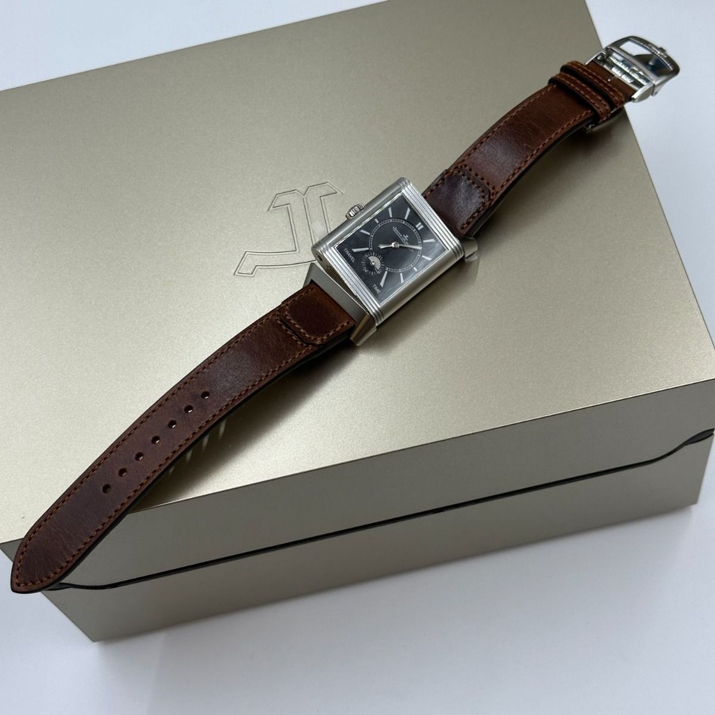 Jaeger-LeCoultre Reverso Duoface Q3848422 (2023) - Zwart wijzerplaat 28mm Staal (8/8)