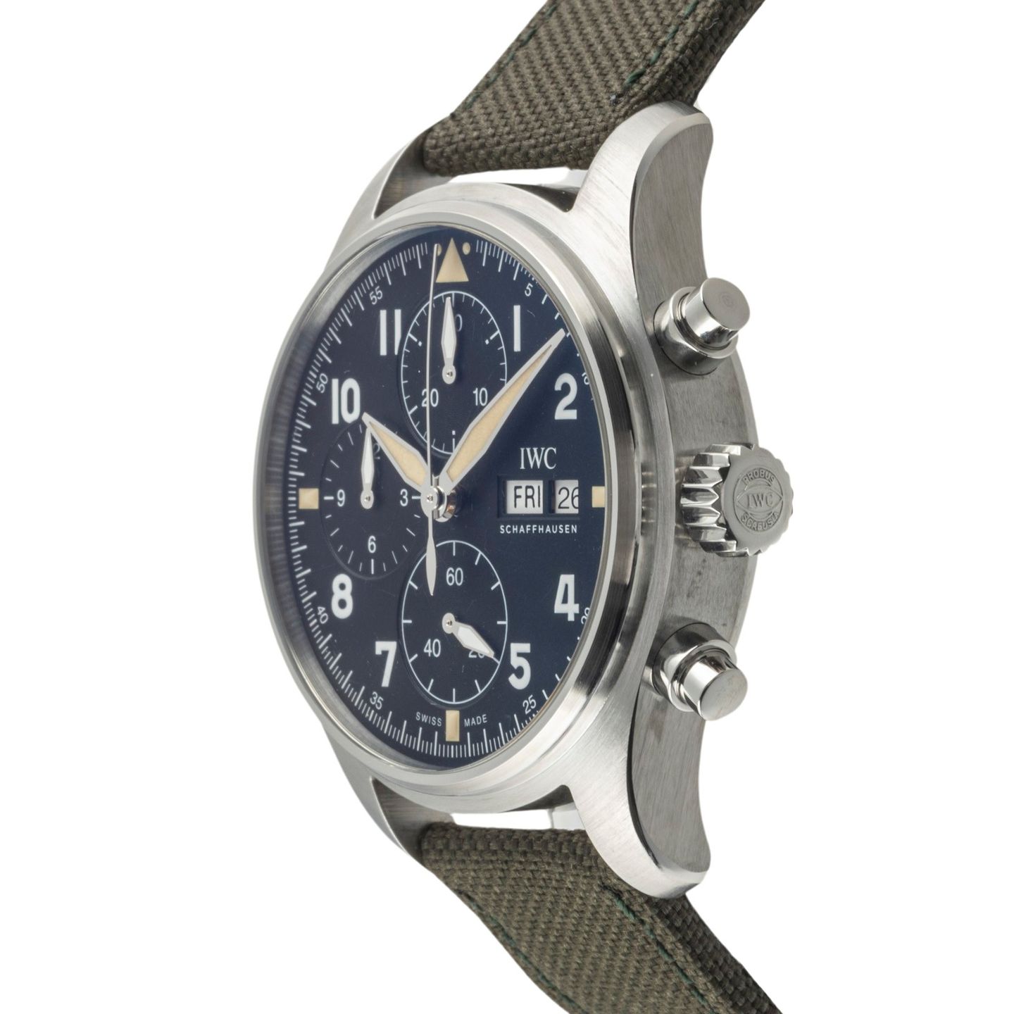 IWC Pilot Spitfire Chronograph IW387901 (2019) - Black dial 41 mm Steel case (7/8)