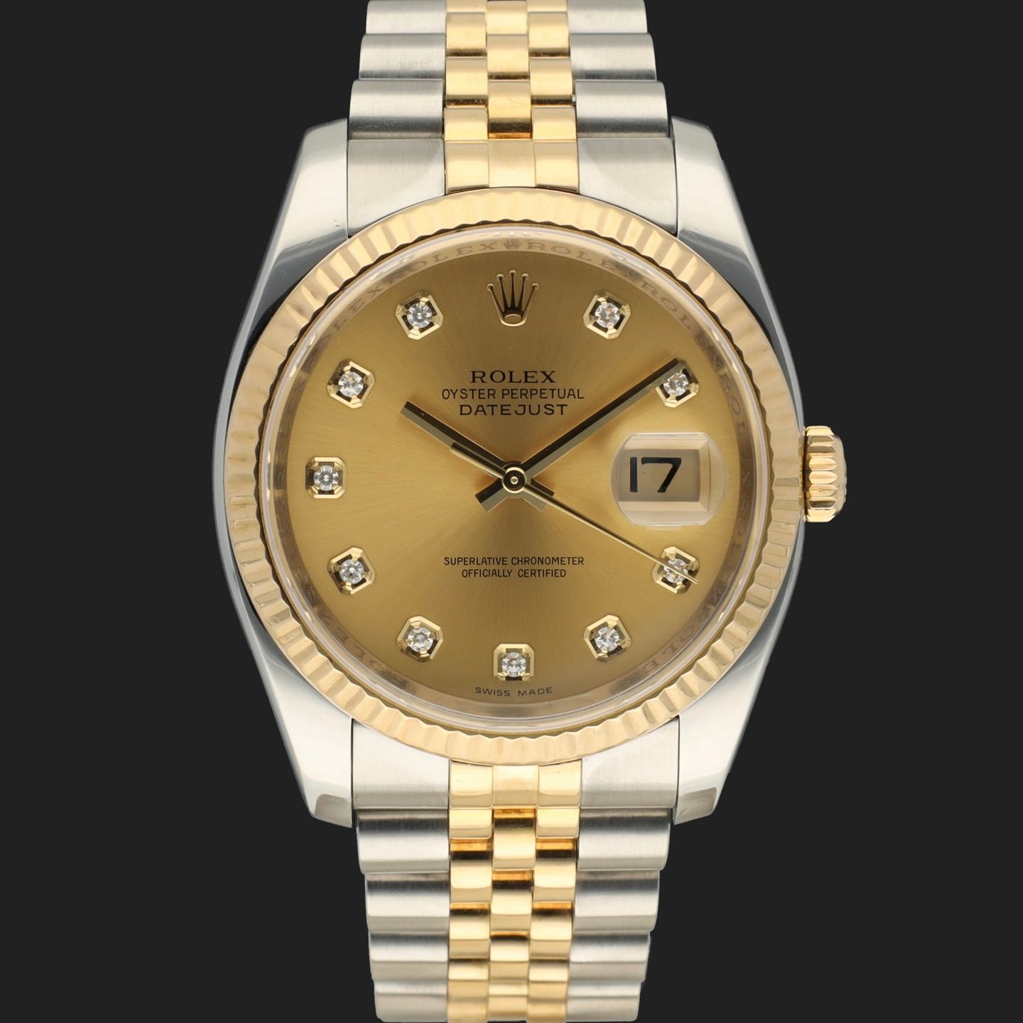 Rolex Datejust 36 116233 (2007) - 36mm Goud/Staal (3/8)