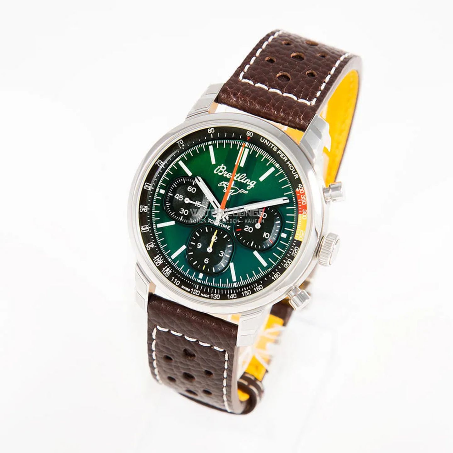 Breitling Top Time AB01762A1L1X1 (2025) - Green dial 41 mm Steel case (5/8)