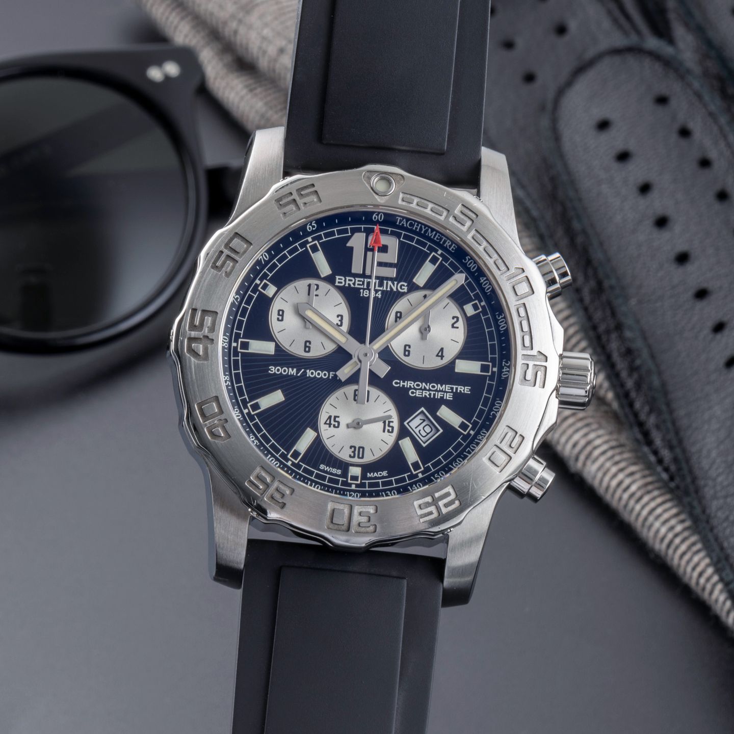 Breitling Colt Chronograph II A73387 (2012) - 44 mm Steel case (3/8)