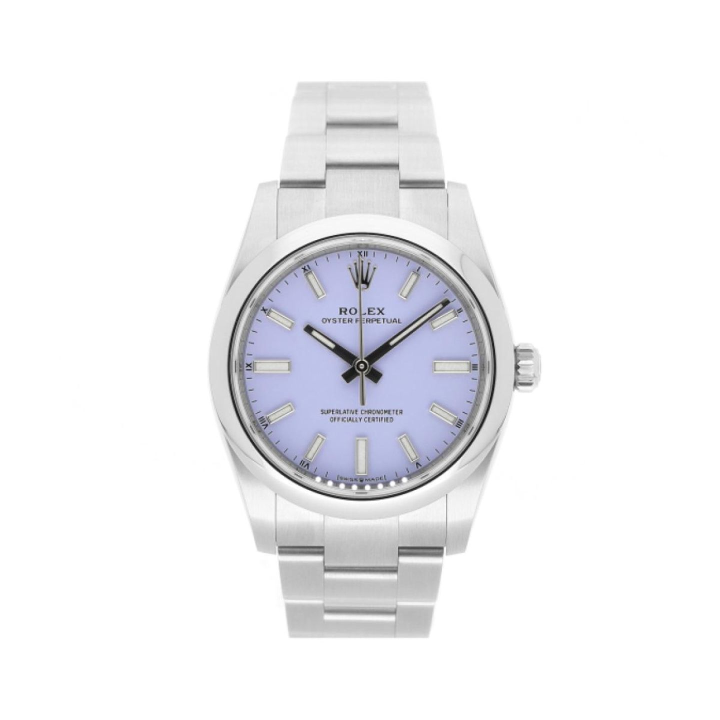 Rolex Oyster Perpetual 34 124200 (2026) - Purple dial 34 mm Steel case (1/5)