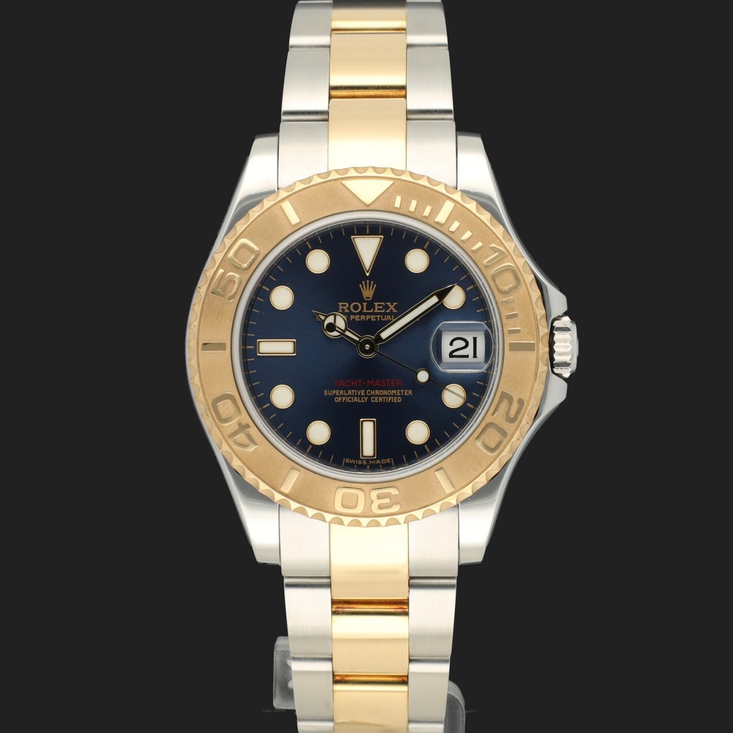 Rolex Yacht-Master 168623 (2012) - 35 mm Gold/Steel case (2/8)