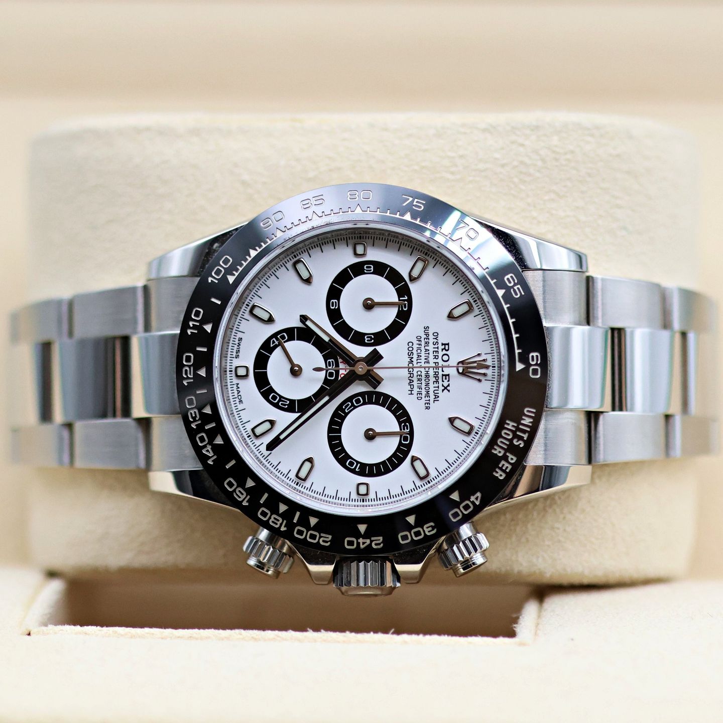 Rolex Daytona 116500LN (Unknown (random serial)) - White dial 40 mm Steel case (2/8)