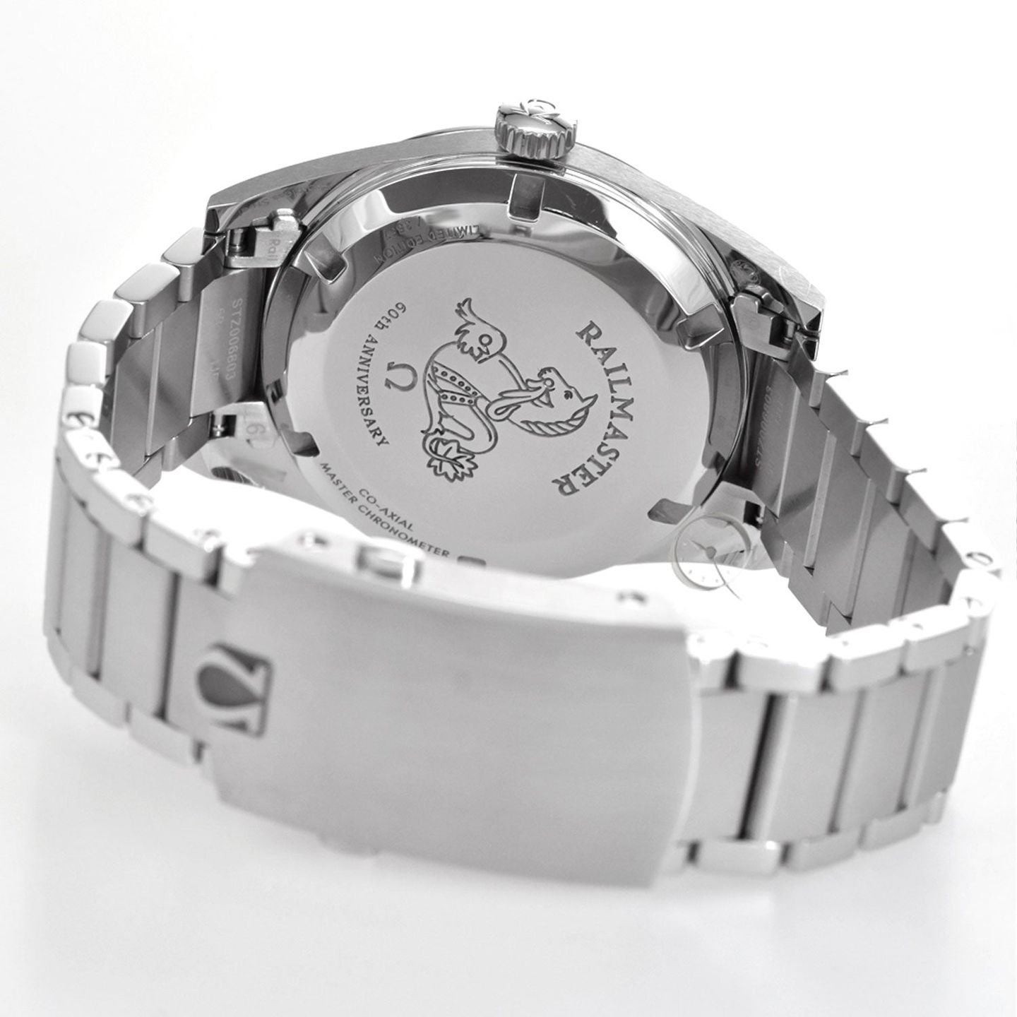 Omega Seamaster Railmaster 220.10.38.20.01.002 (Onbekend (willekeurig serienummer)) - Zwart wijzerplaat 38mm Staal (3/3)