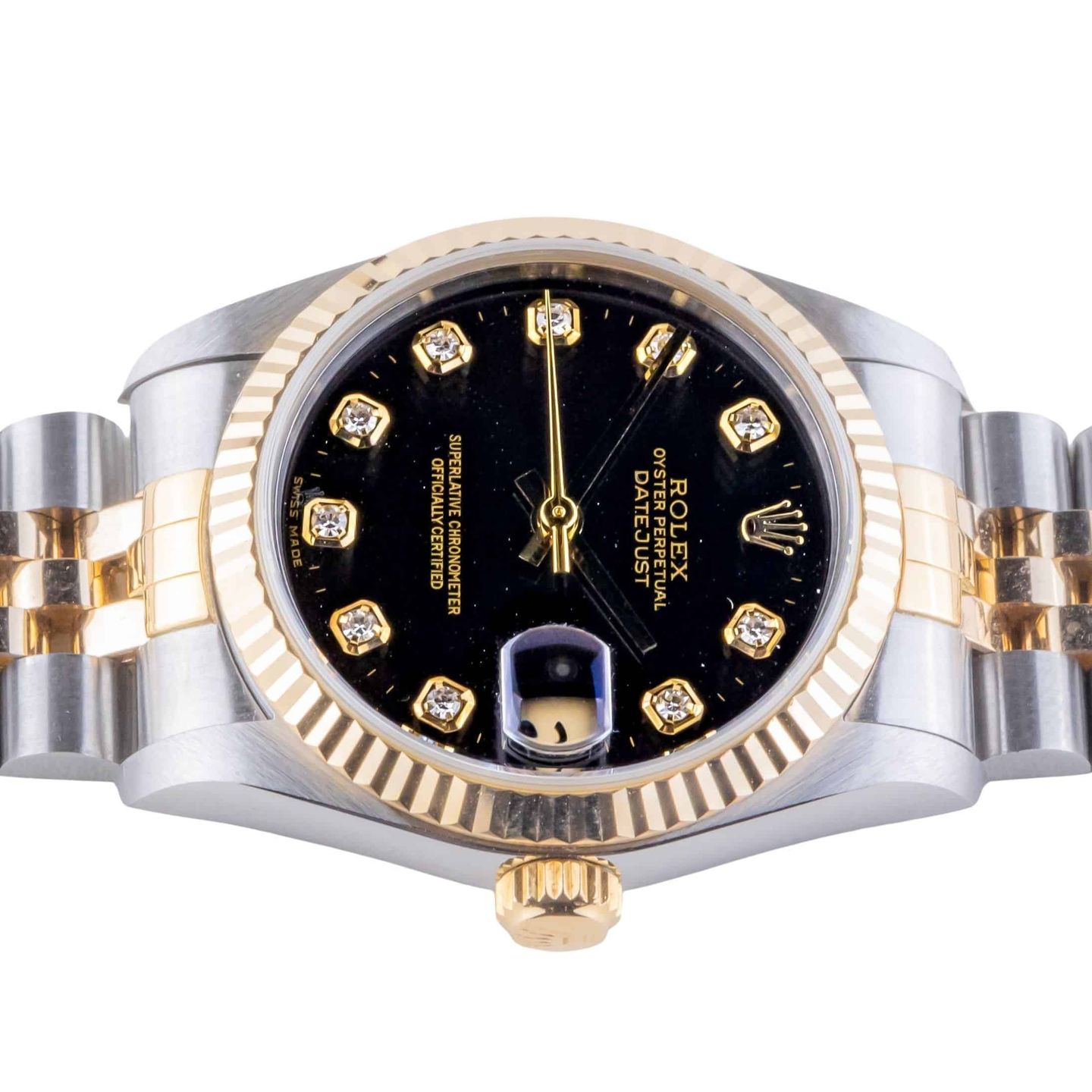 Rolex Datejust 31 68273 (1993) - Black dial 31 mm Gold/Steel case (6/8)