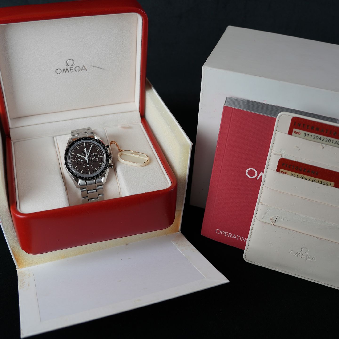 Omega Speedmaster Professional Moonwatch 311.30.42.30.13.001 (Unknown (random serial)) - Brown dial 42 mm Steel case (8/8)