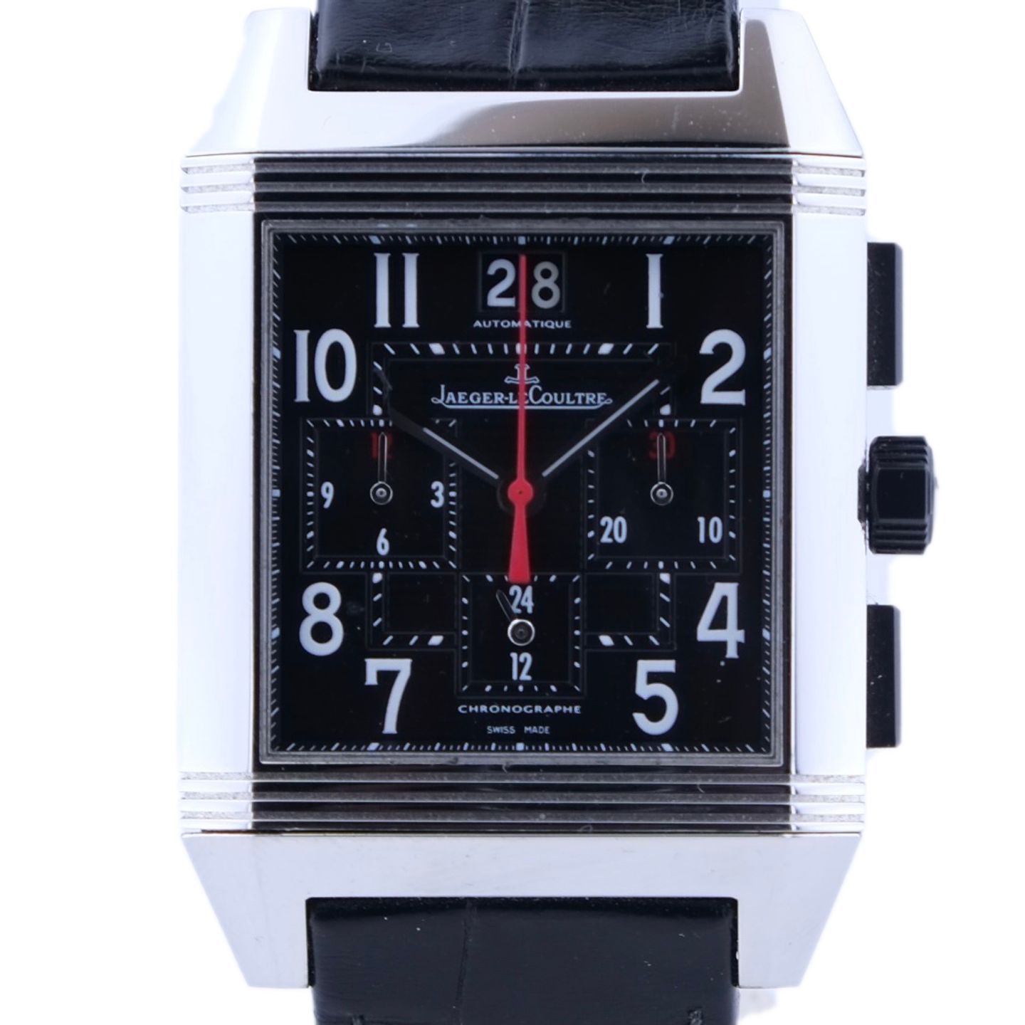 Jaeger-LeCoultre Reverso Squadra JLC Q701867P (2019) - Zwart wijzerplaat 35mm Staal (1/1)