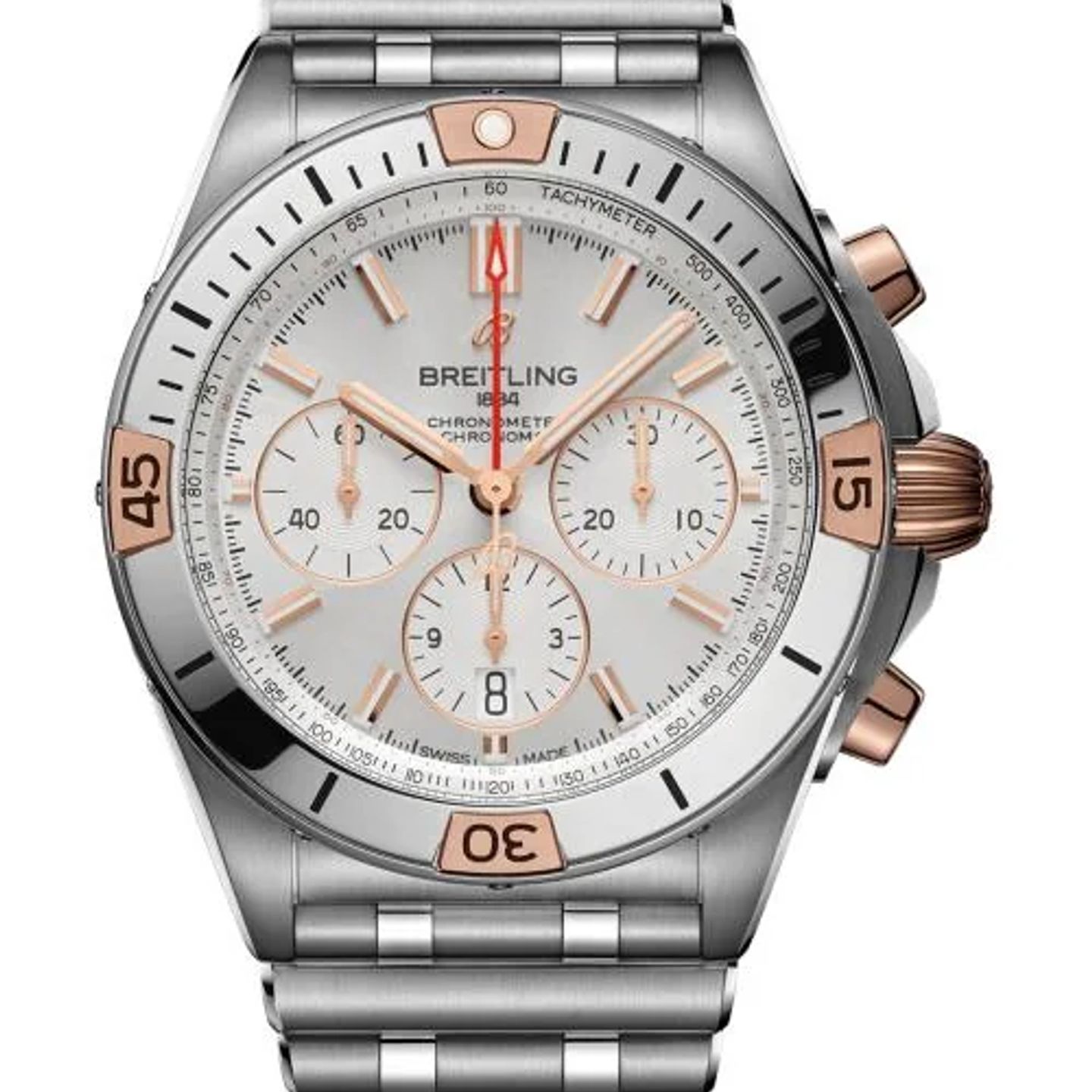 Breitling Chronomat 42 IB0134101G1A1 (2026) - Zilver wijzerplaat 42mm Staal (1/1)