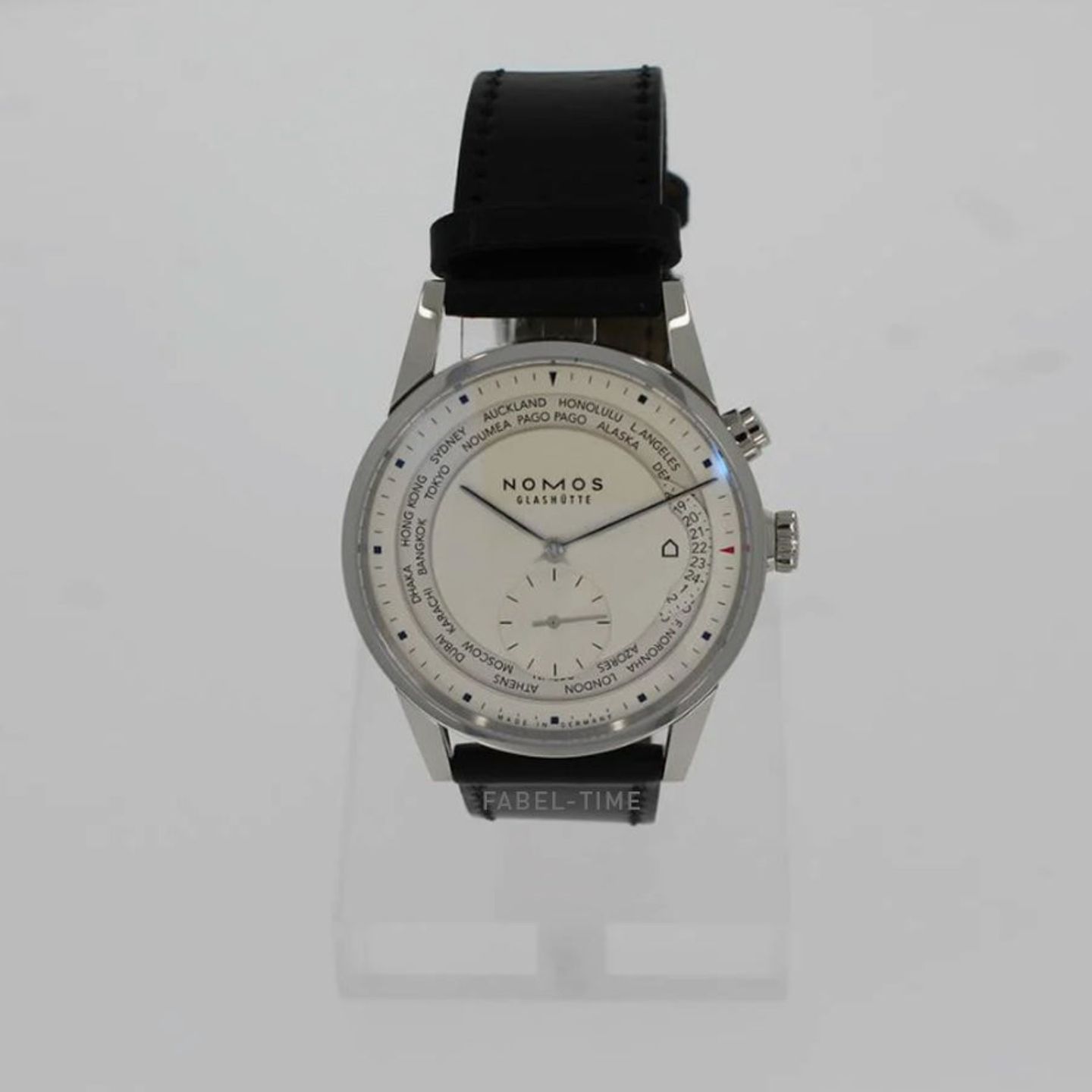 NOMOS Zürich Weltzeit 805 (2025) - Wit wijzerplaat 40mm Staal (1/1)