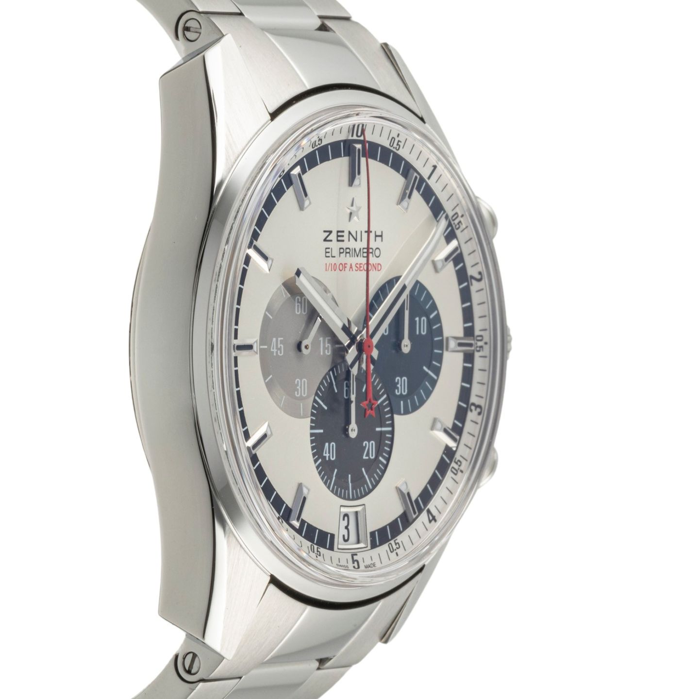 Zenith El Primero 03.2041.4052/69.C496 (2013) - Zilver wijzerplaat 42mm Staal (7/8)