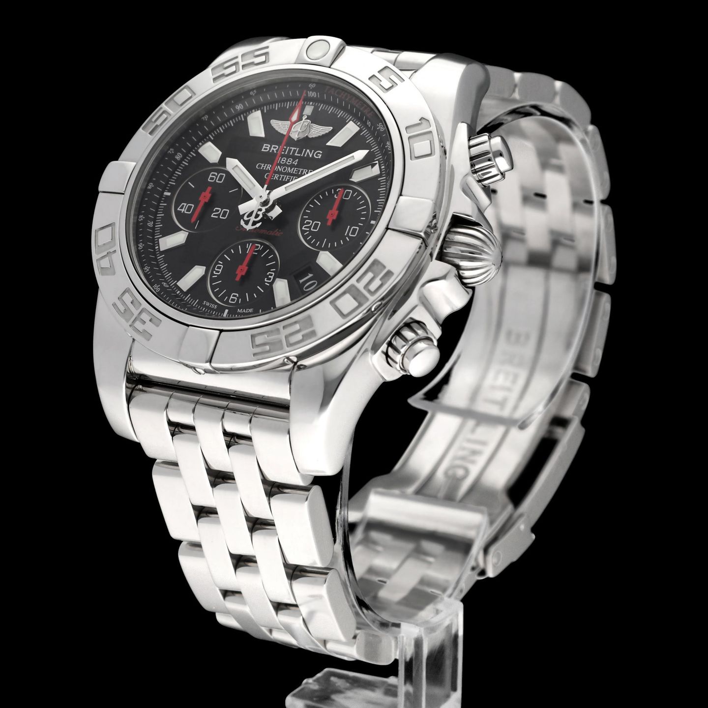 Breitling Chronomat 41 AB0141 (2014) - Black dial 41 mm Steel case (5/8)