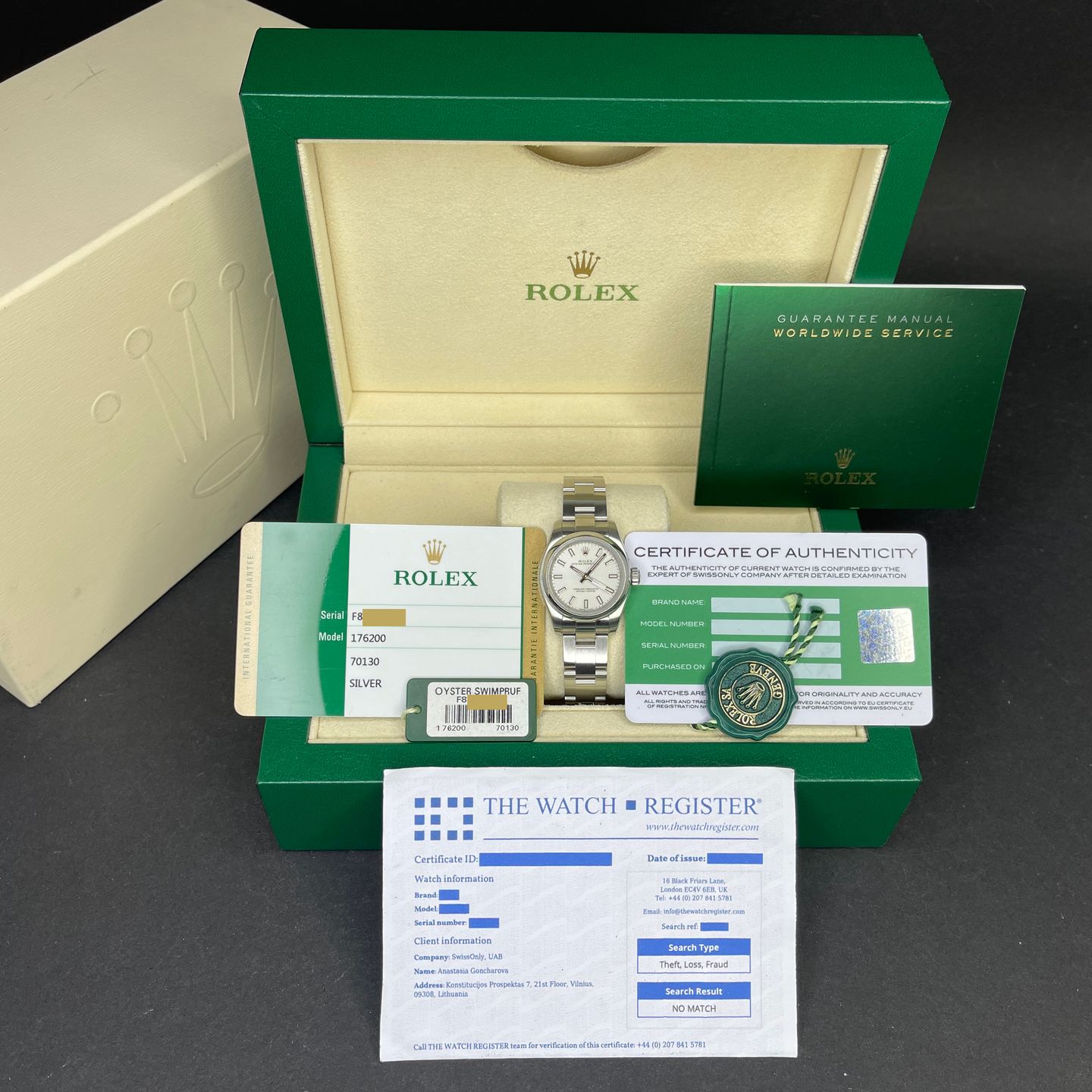 Rolex Oyster Perpetual 26 176200 - (3/8)