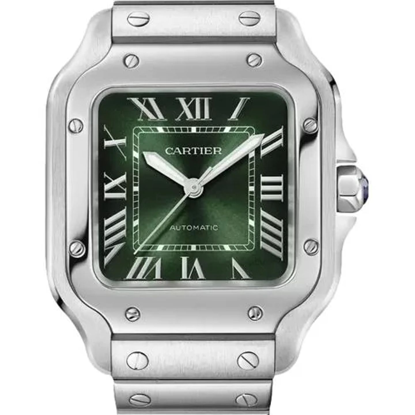 Cartier Santos WSSA0061 (2026) - Green dial 35 mm Steel case (1/1)
