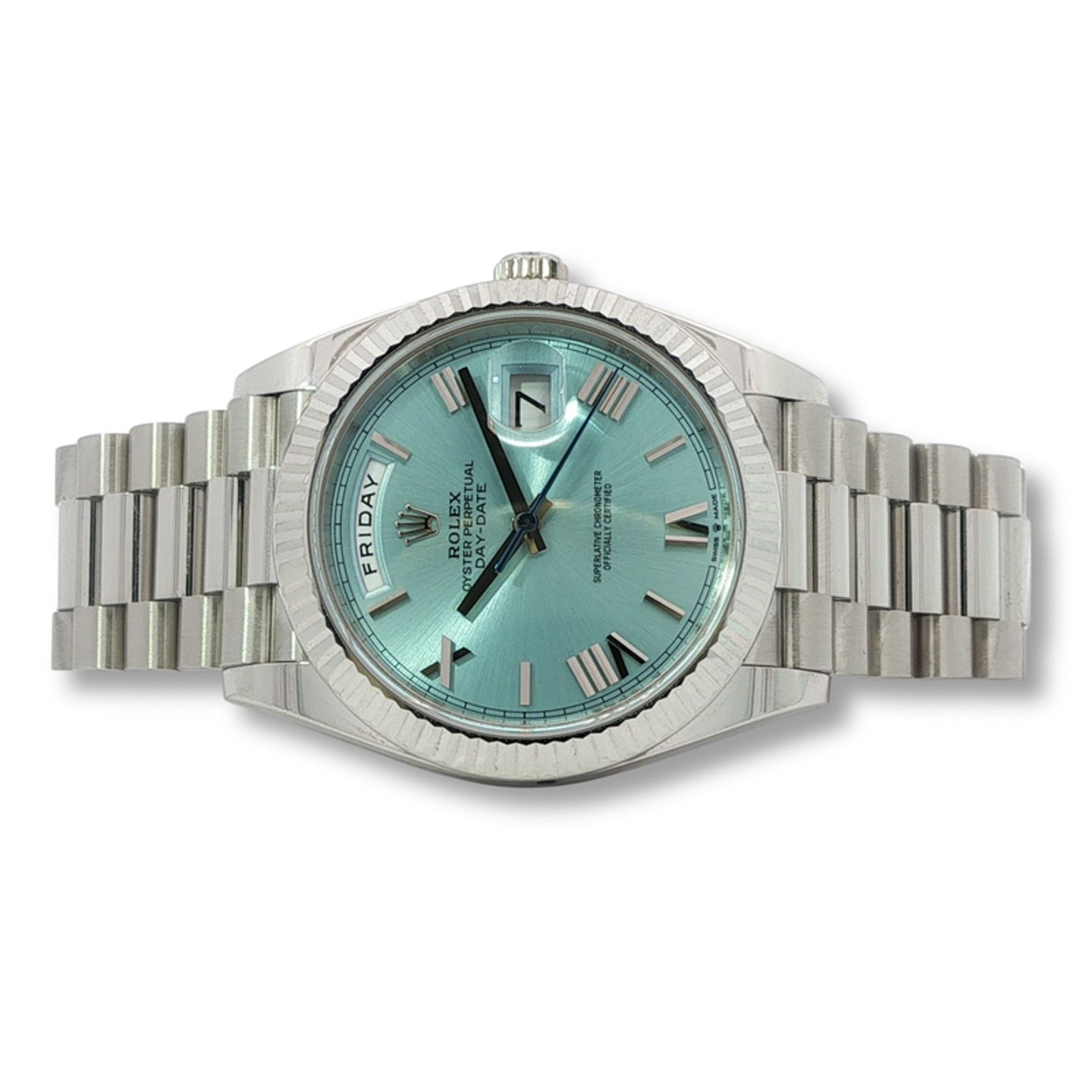 Rolex Day-Date 40 228236 (2025) - Blauw wijzerplaat 40mm Platina (6/6)