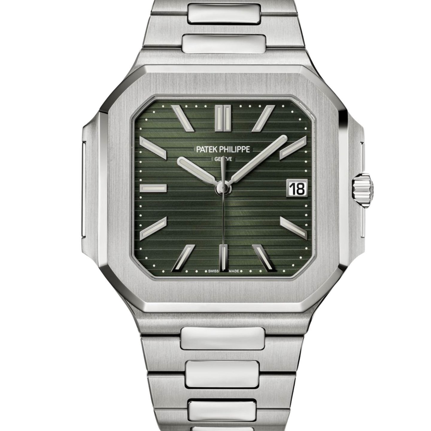 Patek Philippe Cubitus 5821/1A-001 (2024) - Green dial 45 mm Steel case (1/1)