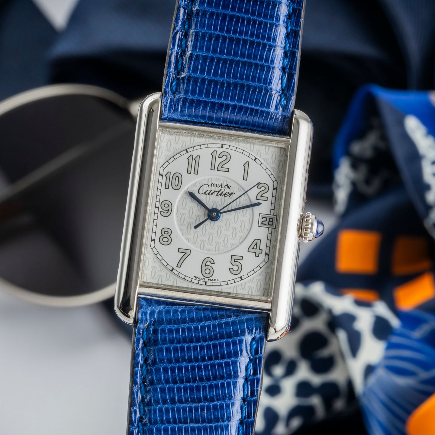 Cartier Tank W1014354 (2000) - Zilver wijzerplaat 25mm Zilver (3/8)