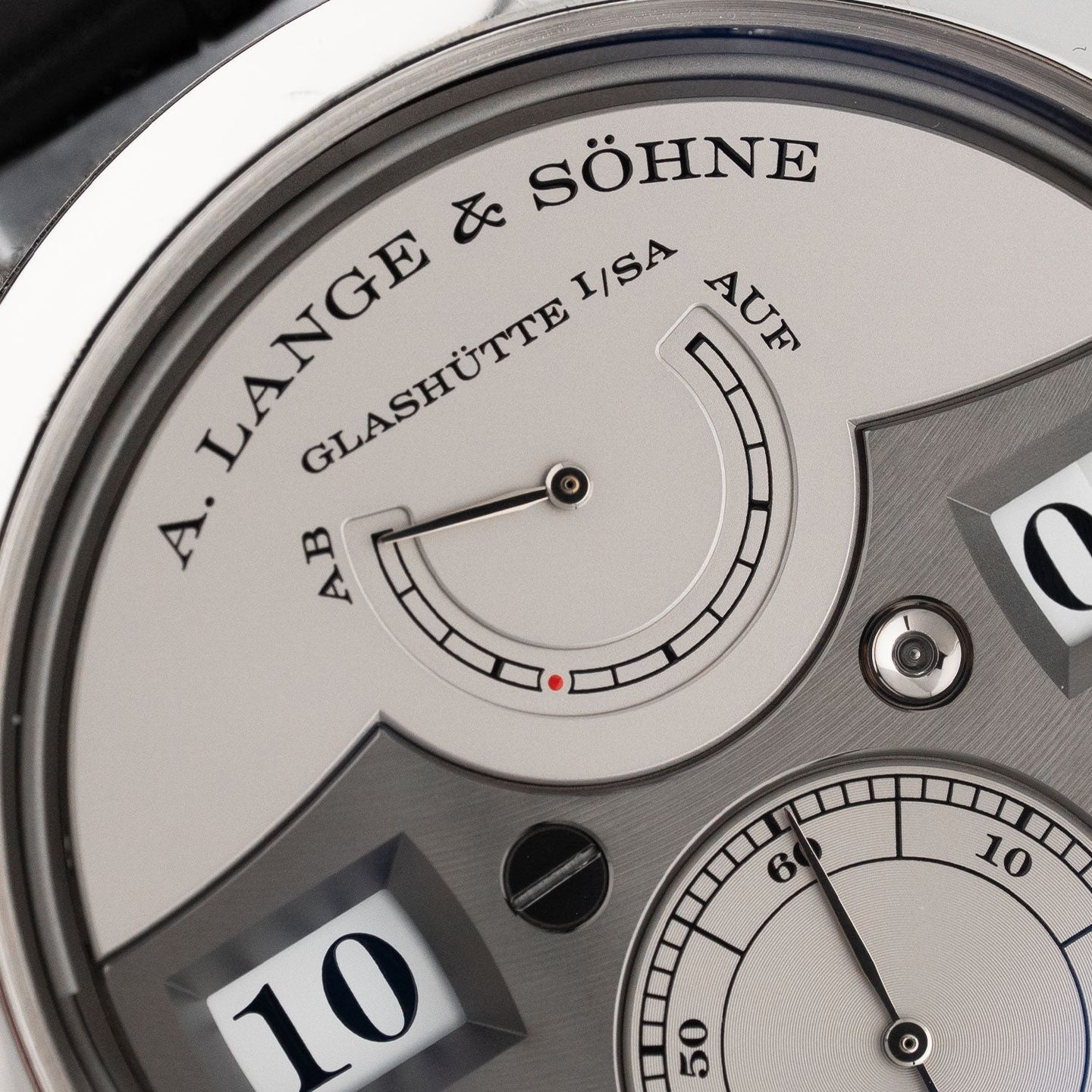 A. Lange & Söhne Zeitwerk 147.025 (Unknown (random serial)) - Silver dial 44 mm Platinum case (4/8)