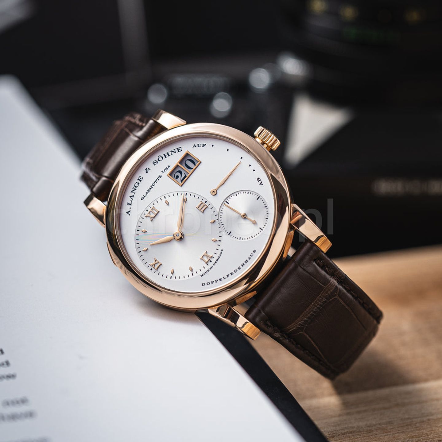 A. Lange & Söhne Lange 1 101.032 (Onbekend (willekeurig serienummer)) - Zilver wijzerplaat 39mm Roségoud (1/8)