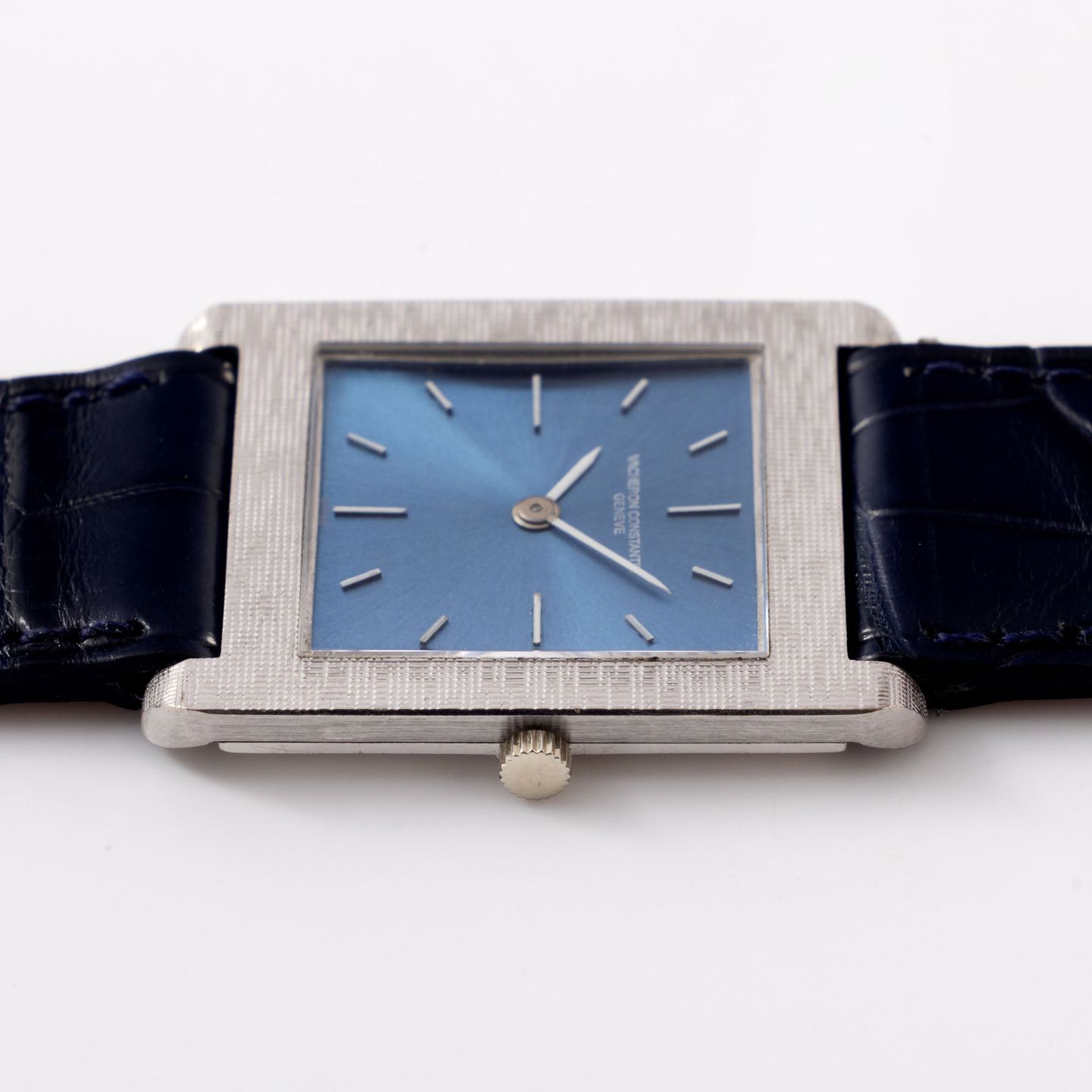 Vacheron Constantin Vintage 6840 (1960) - Blue dial 26 mm White Gold case (6/8)