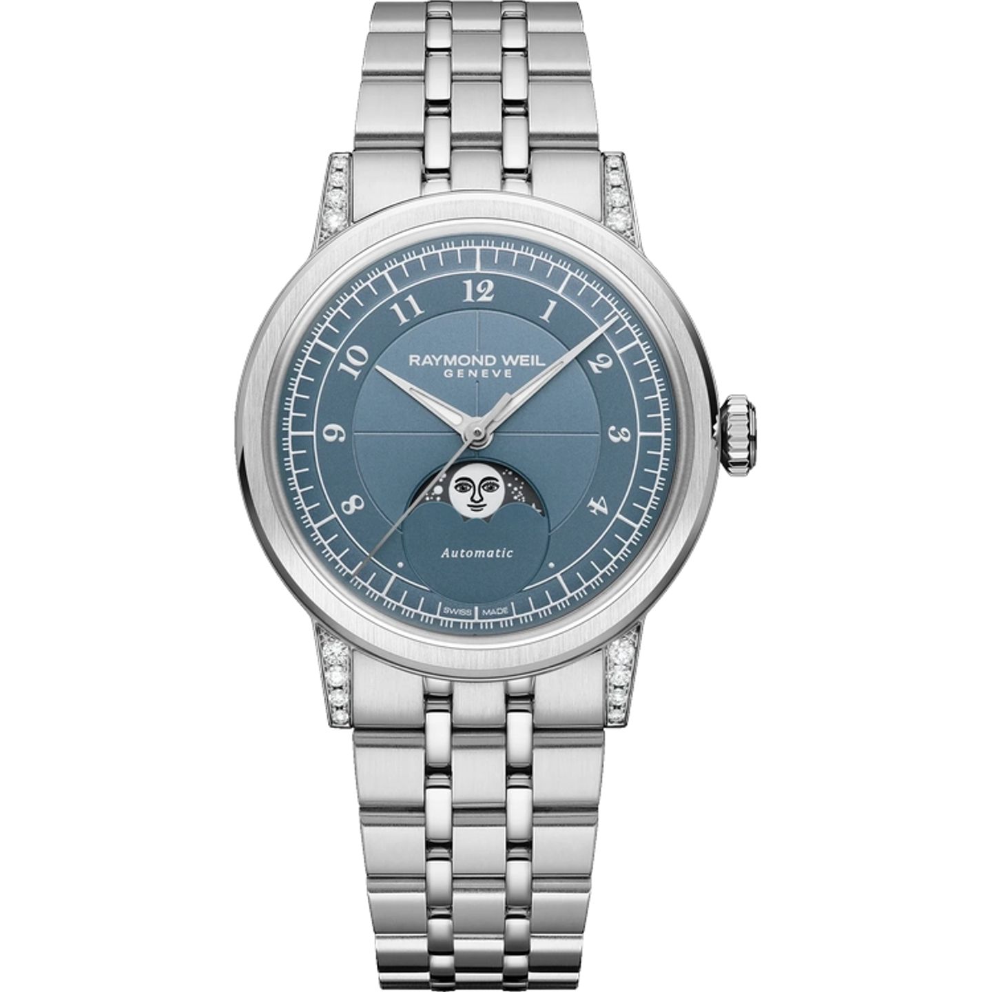 Raymond Weil Millesime 2145-STS-05511 (2026) - Blauw wijzerplaat 35mm Staal (1/1)