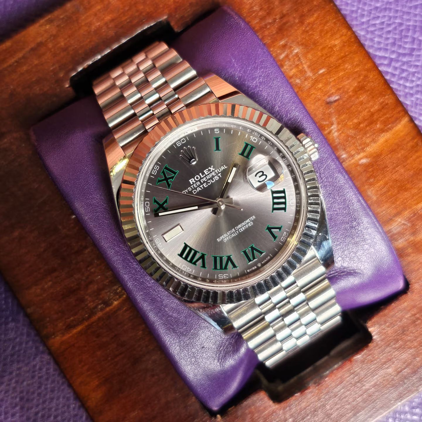 Rolex Datejust 41 126334 (2021) - Grijs wijzerplaat 41mm Staal (1/4)